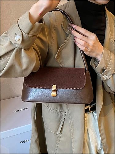 Miniatura 6 de SweatyRocks Women's Vintage Shoulder Bags Y2K Leather Underarm Purse Top Handle Clutches
