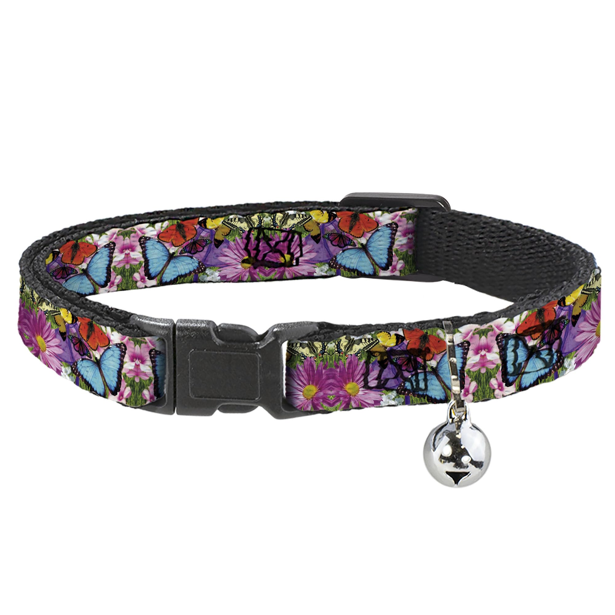 Collar para Gato Buckle-Down con diseño de mariposa y acabados textiles de alta resistencia 1