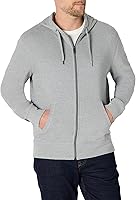 Amazon Essentials Men's Lightweight French Terry Full-Zip Hoodie - Soft, Breathable Regular Fit for Everyday Comfort