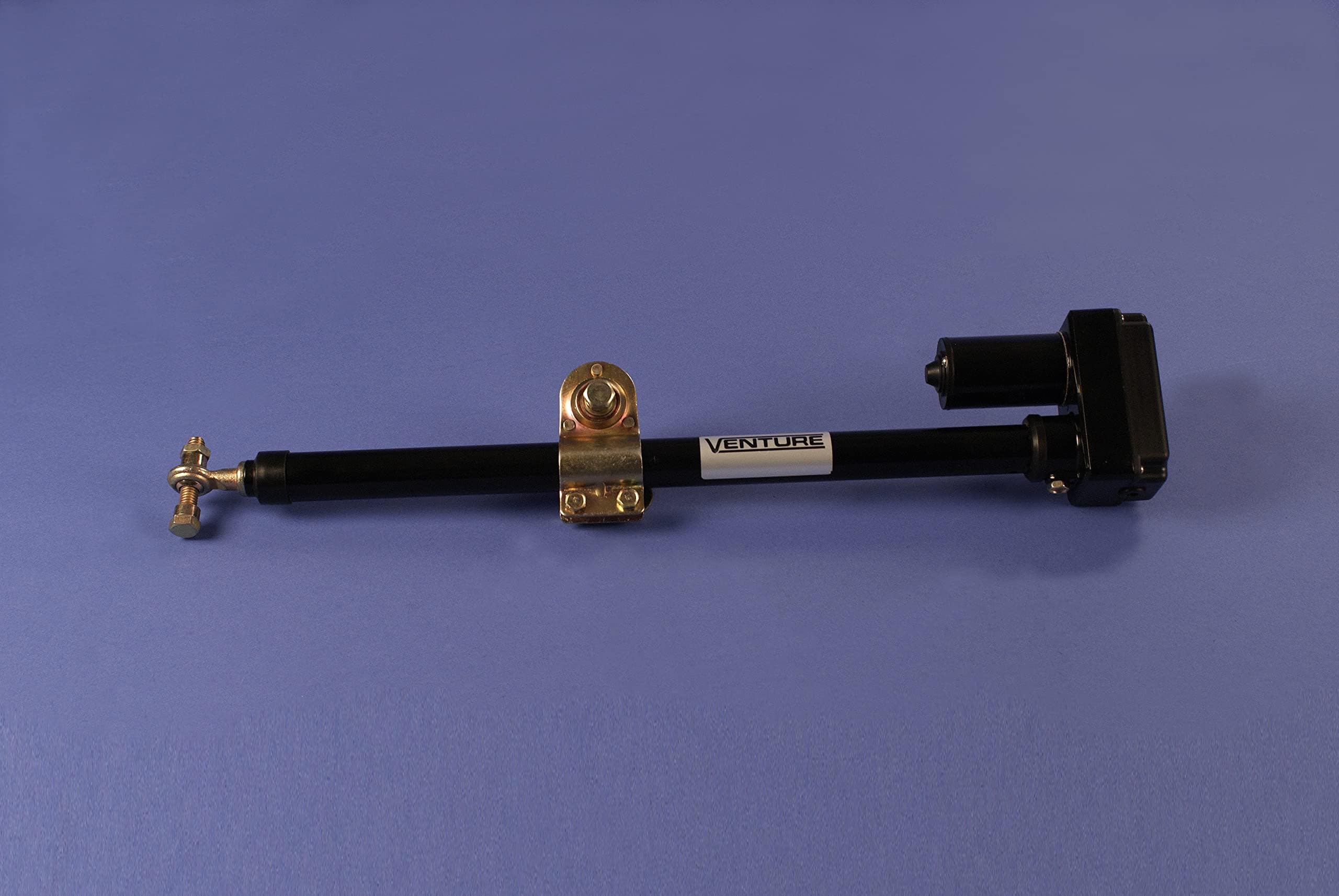 NAC Wire and Cables Venture 18" Inch Linear Actuator Super Jack Arm with Saddle Clamp Dish Mover Black Power Jack 36 Volt Satellite Positioner with Limit Reed Sensor