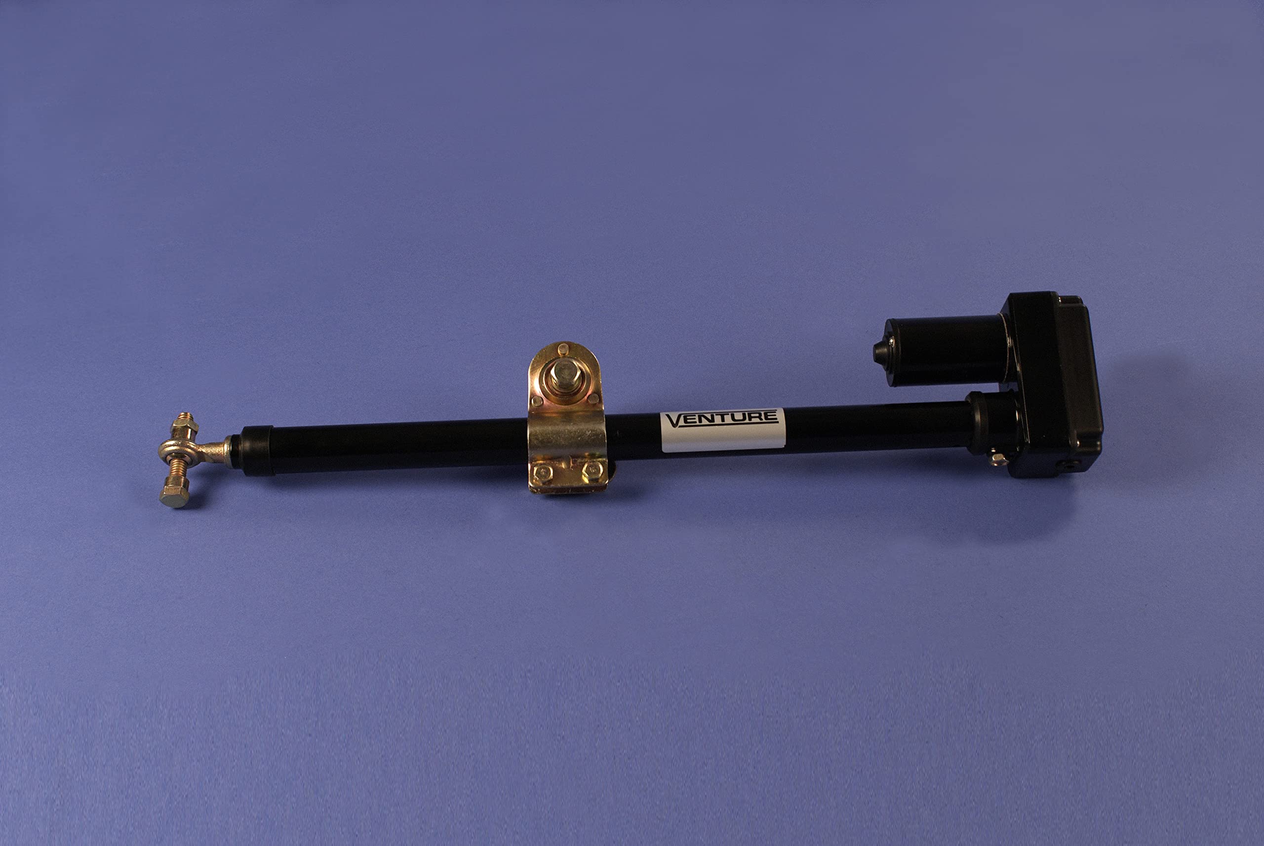 NAC Wire and Cables Venture 18" Inch Linear Actuator Super Jack Arm with Saddle Clamp Dish Mover Black Power Jack 36 Volt Satellite Positioner with Limit Reed Sensor