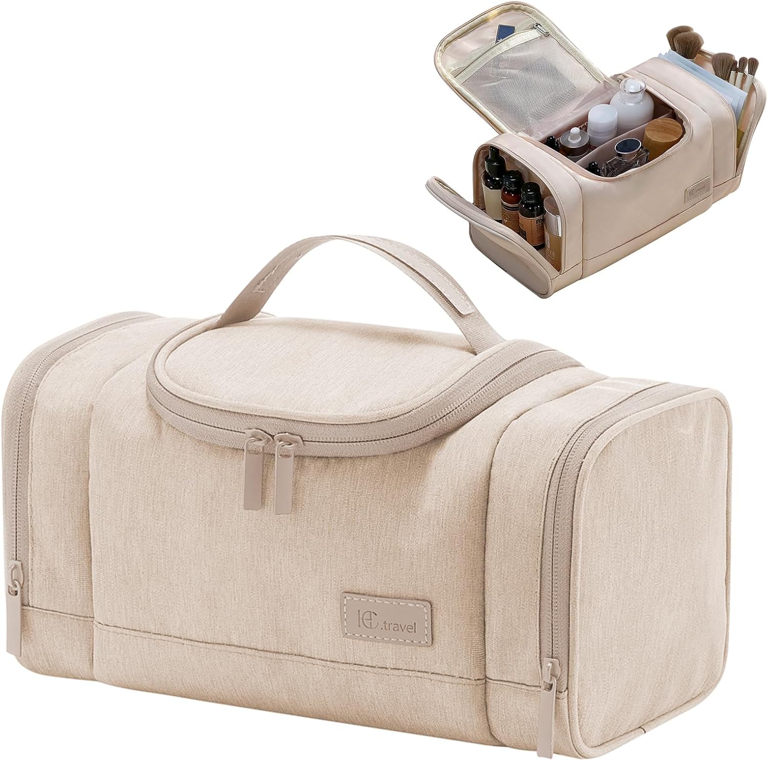 Waterproof Small Toiletry Bag for Men Women, Travel Toiletry