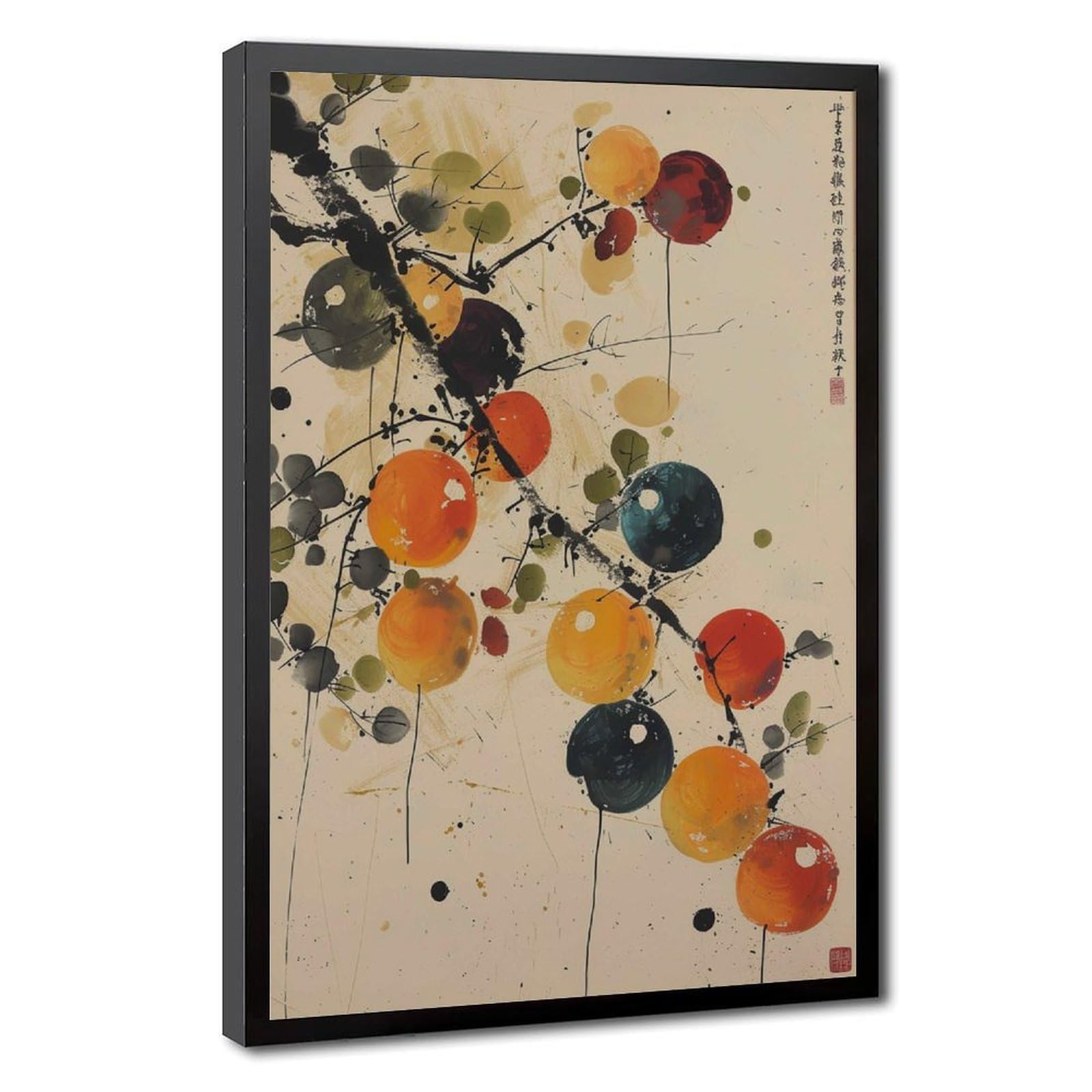 Bareronor Persimmon Canvas Poster Bedroom Decor Landscape Office Room Decor Gift 24" L X 36" W