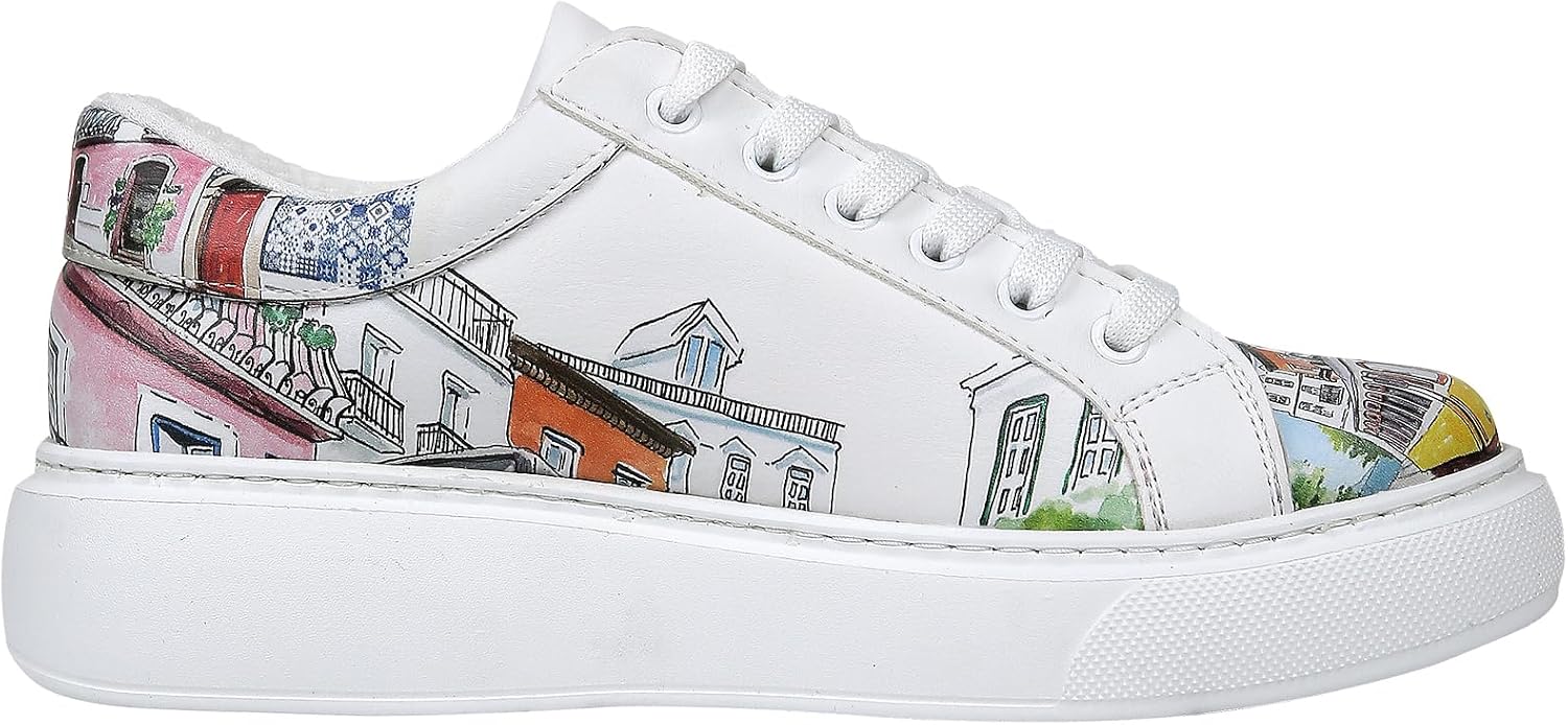 DOGO Wedge Platform Sneakers for Women - Handmade Vegan Leather, Unique Chunky Sneakers