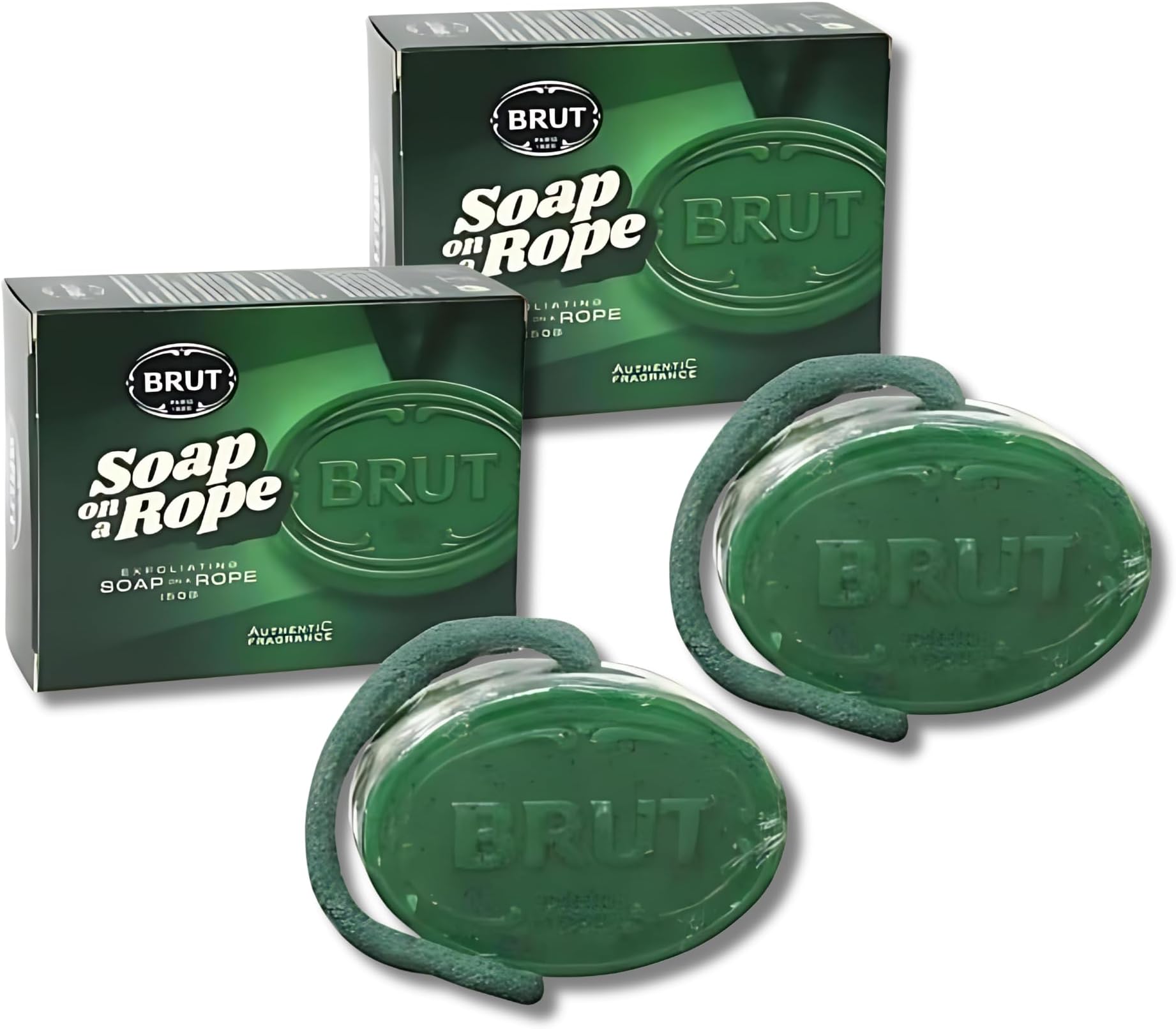 Original Soap On A Rope 150g – Pack of 2 | Timeless Exfoliating Soap with Iconic Citrus and Spicy Woods Fragrance | Classic Grooming Essential with Convenient Rope Design for Freshness and Style
