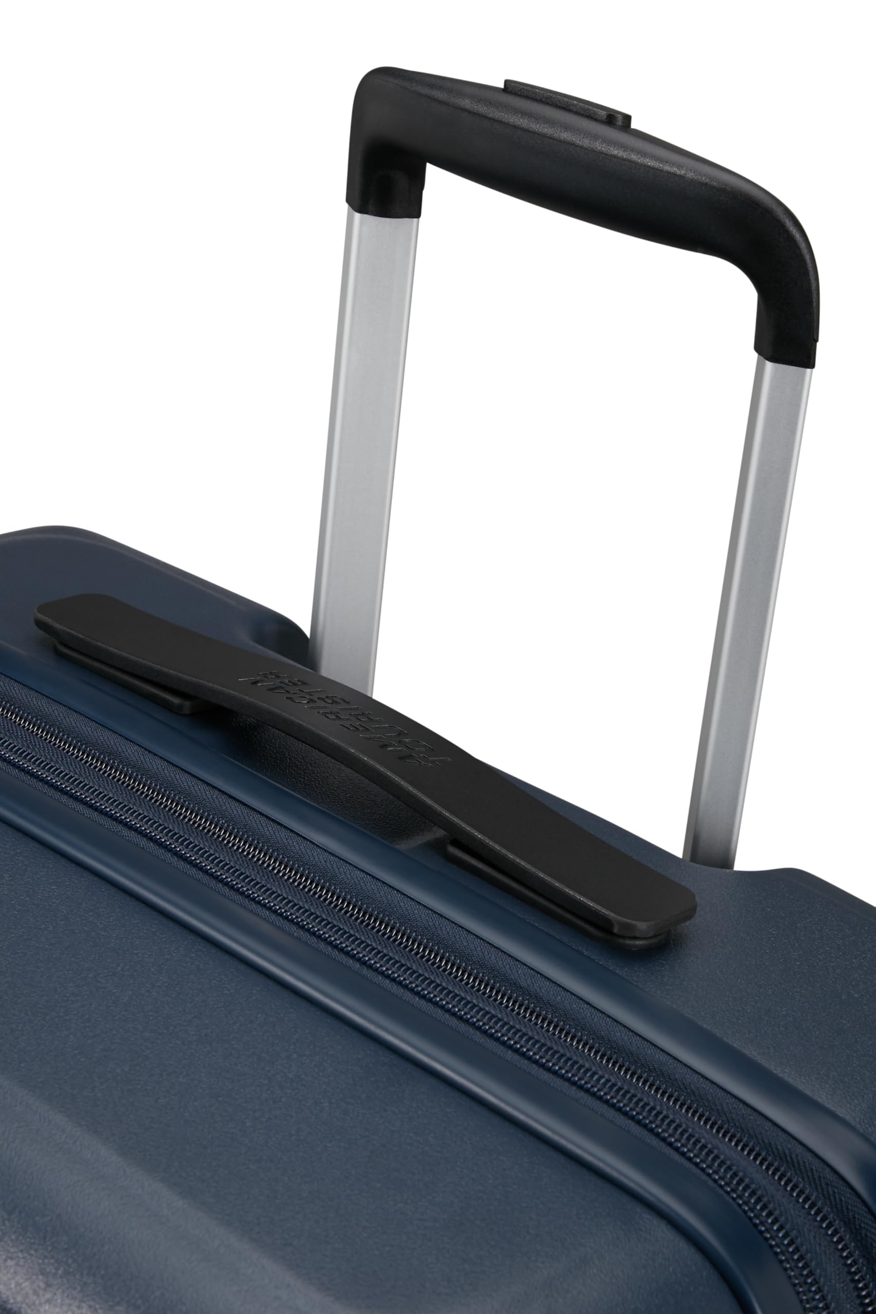 American Tourister Aerotech - Ensemble de 3 Bagages à Coque Rigide (Bagage à Main, Moyen, Grand) Ensemble de Chariot Extensible avec Serrure TSA - Bleu (Bleu Marine métallisé)