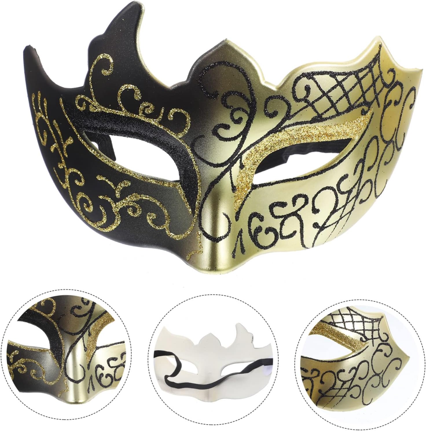 Half Face Flame Masquerade Face Masks for Half Face Flame Eye Patch Head Cosplay Skeleton Party