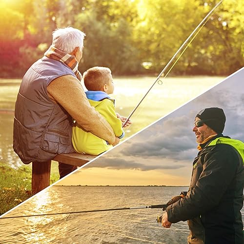 Miniatura 17 de PLUSINNO Combos de caña de pescar y carrete - caña de pescar telescópica de fibra de carbono - Carrete giratorio 12 +1 rodamientos blindados acero