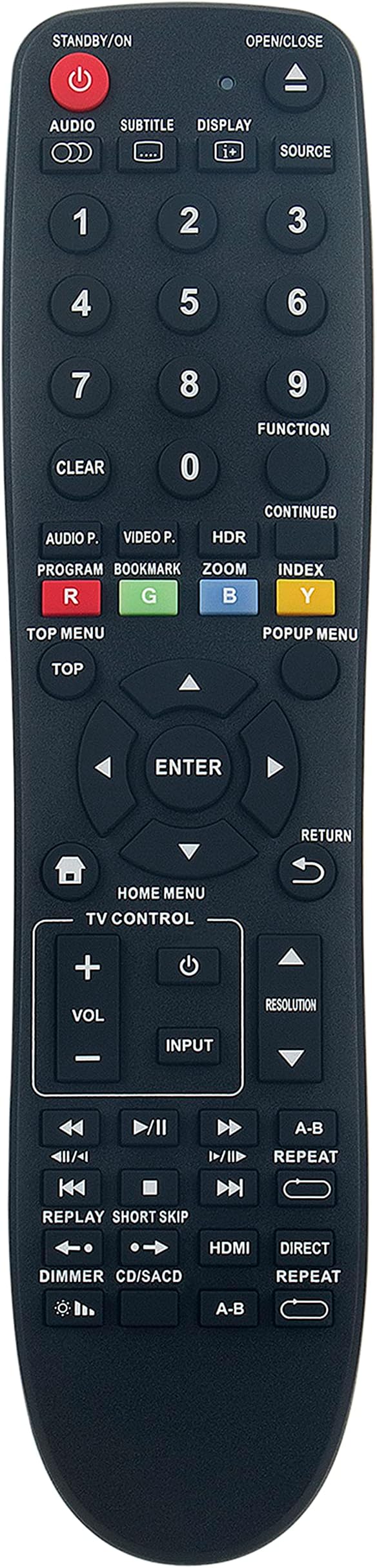 VINABTY RC-966DV RC-967DV Replace Remote Control fit for Pioneer Universal Disc Player UDP-LX500 UDP-LX800