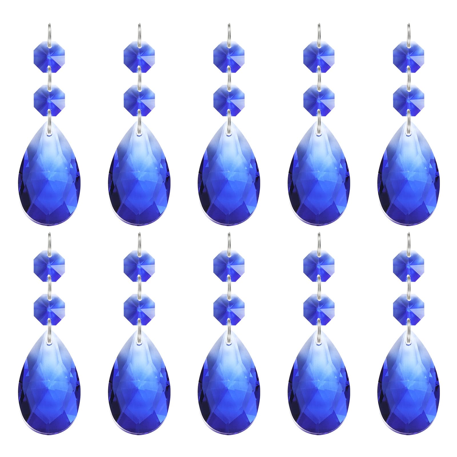 PATIKIL Teardrop Crystal Chandelier Pendants Beads