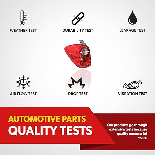 Miniatura 5 de Conjunto de luces traseras para Chevy Equinox 2010, 2011, 2012, 2013, 2014, 2015, se adapta al lado del conductor de las luces traseras Equinox -