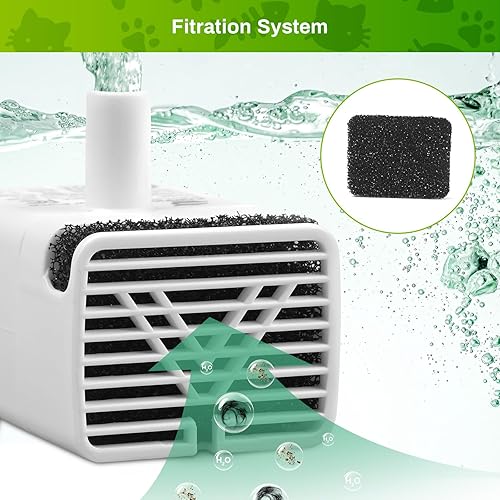 Miniatura 7 de Bomba de fuente de agua para gatos, bomba de repuesto JY-830 para fuente de agua de acero inoxidable para mascotas, bomba USB para dispensador de