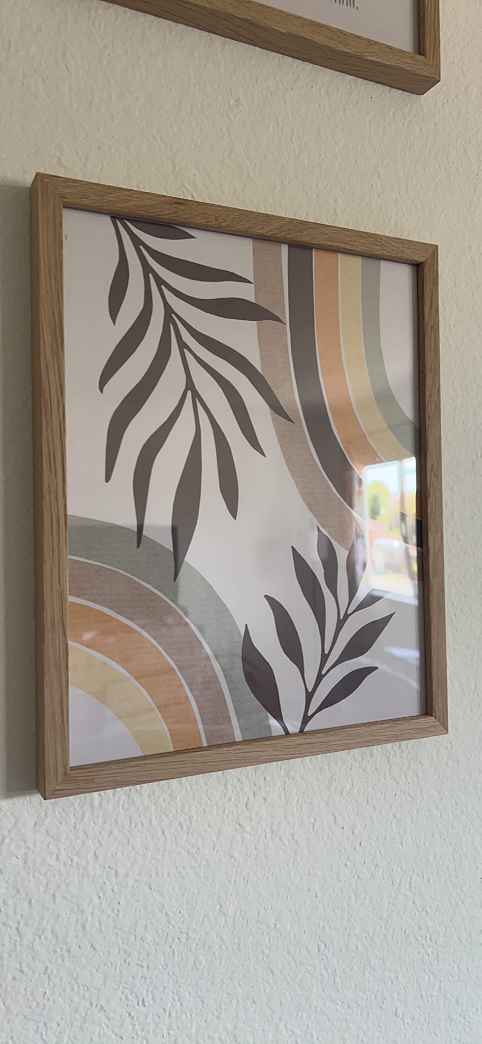 9/mo Finance HAUS AND HUES 16"x20" Beige Oak Wood Frames Set of 1