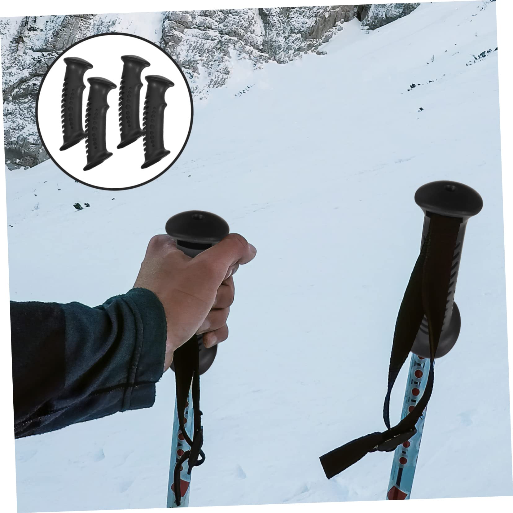 Healeved 12pièces Poignées De Bâtons De Randonnée Ergonomiques Adaptateurs De Poignée pour Bâtons De Trekking Et Ski Confort Et Durabilité Accessoire De Randonnée Extérieur