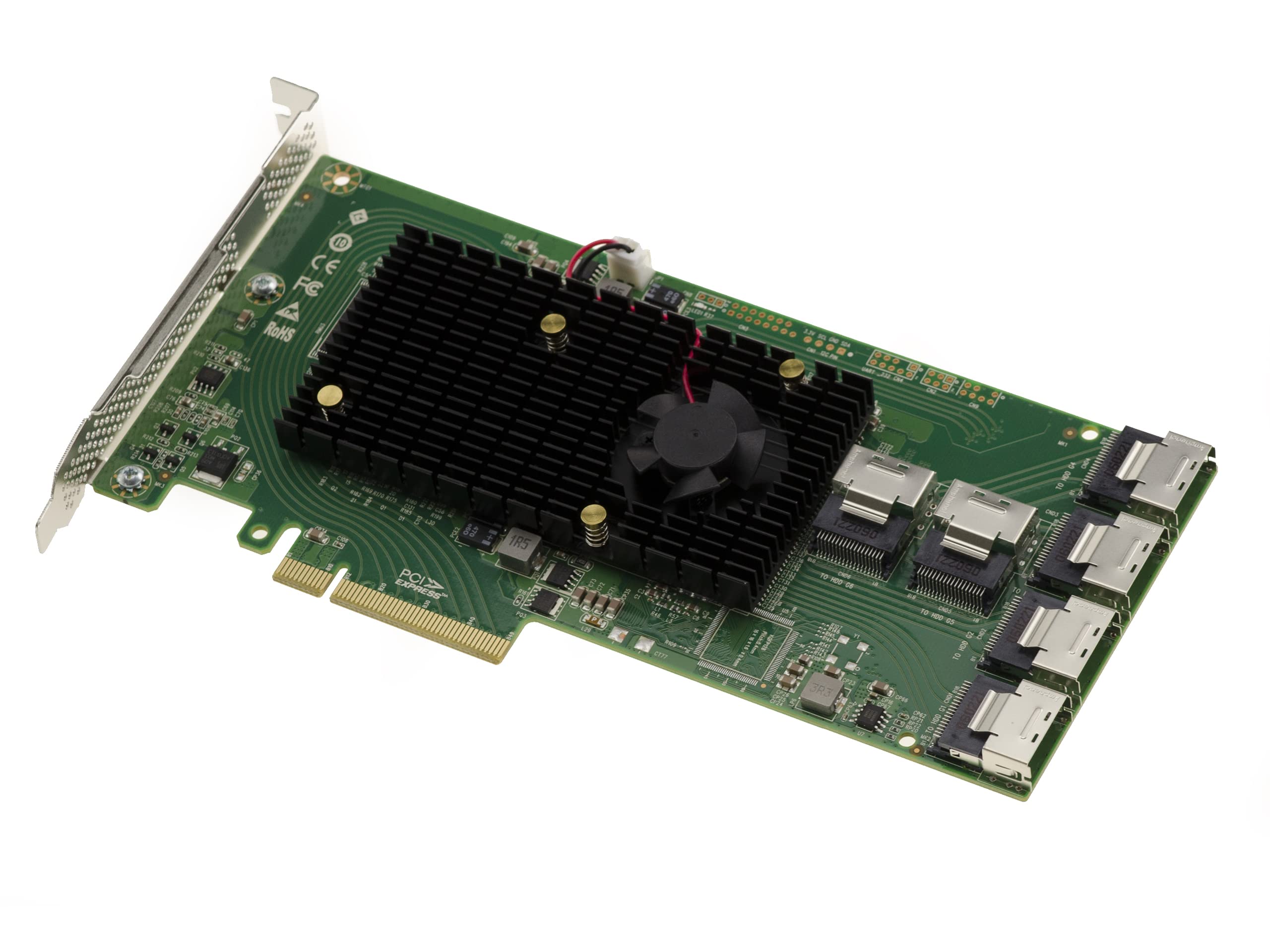 KALEA-INFORMATIQUE PCIe 2.0 SAS 6GB Controller Card with 24 Internal Ports OEM Model SAS 2008 + SAS 2X36