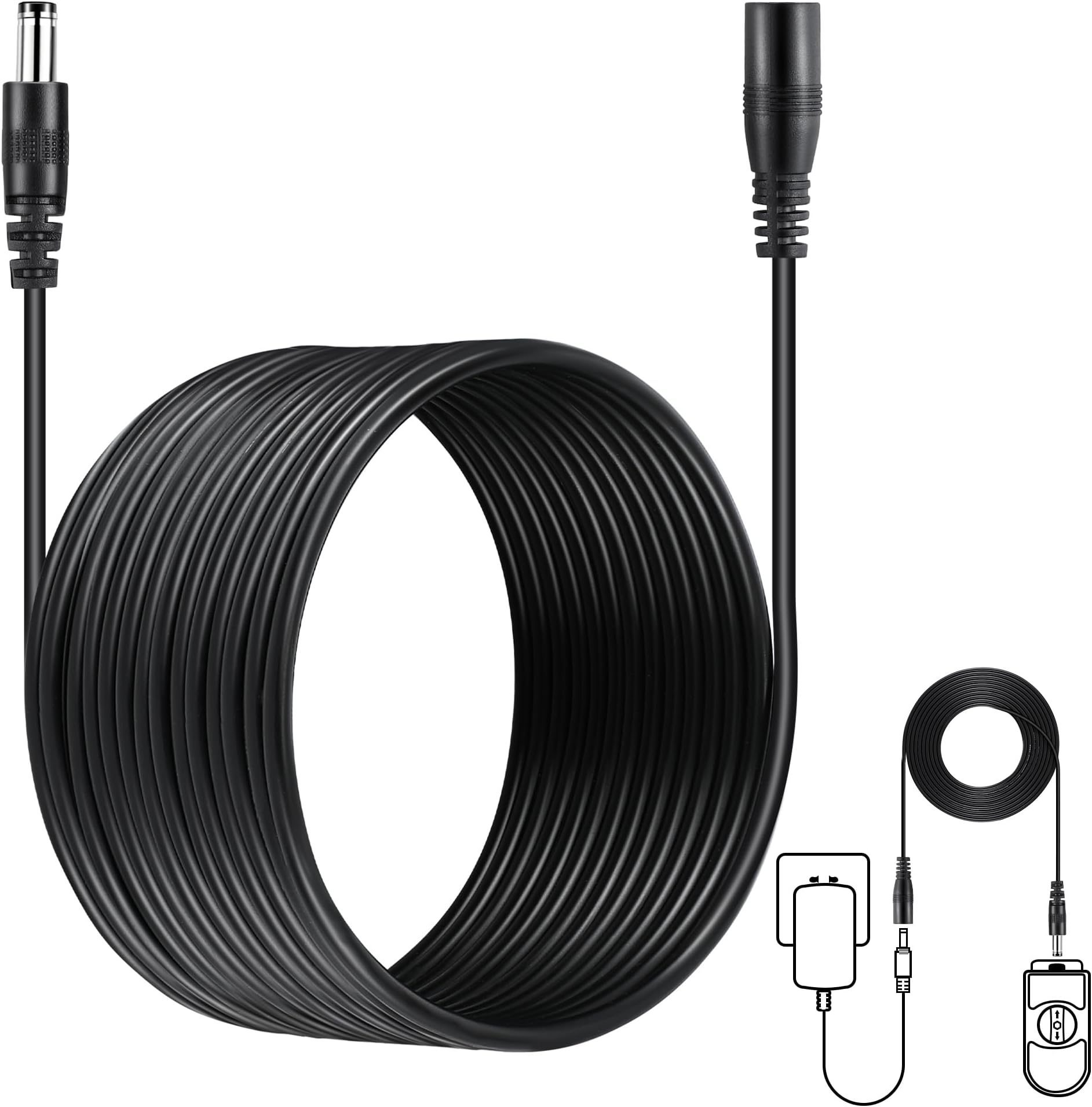 Feekoon 1 Pack Extension Cable Compatible with Moen 920-003, 25 ft Power Extension Cable Compatible with Moen 900-001 900-002 900-006 Flo Smart Water Monitor and Automatic Shutoff Sensor