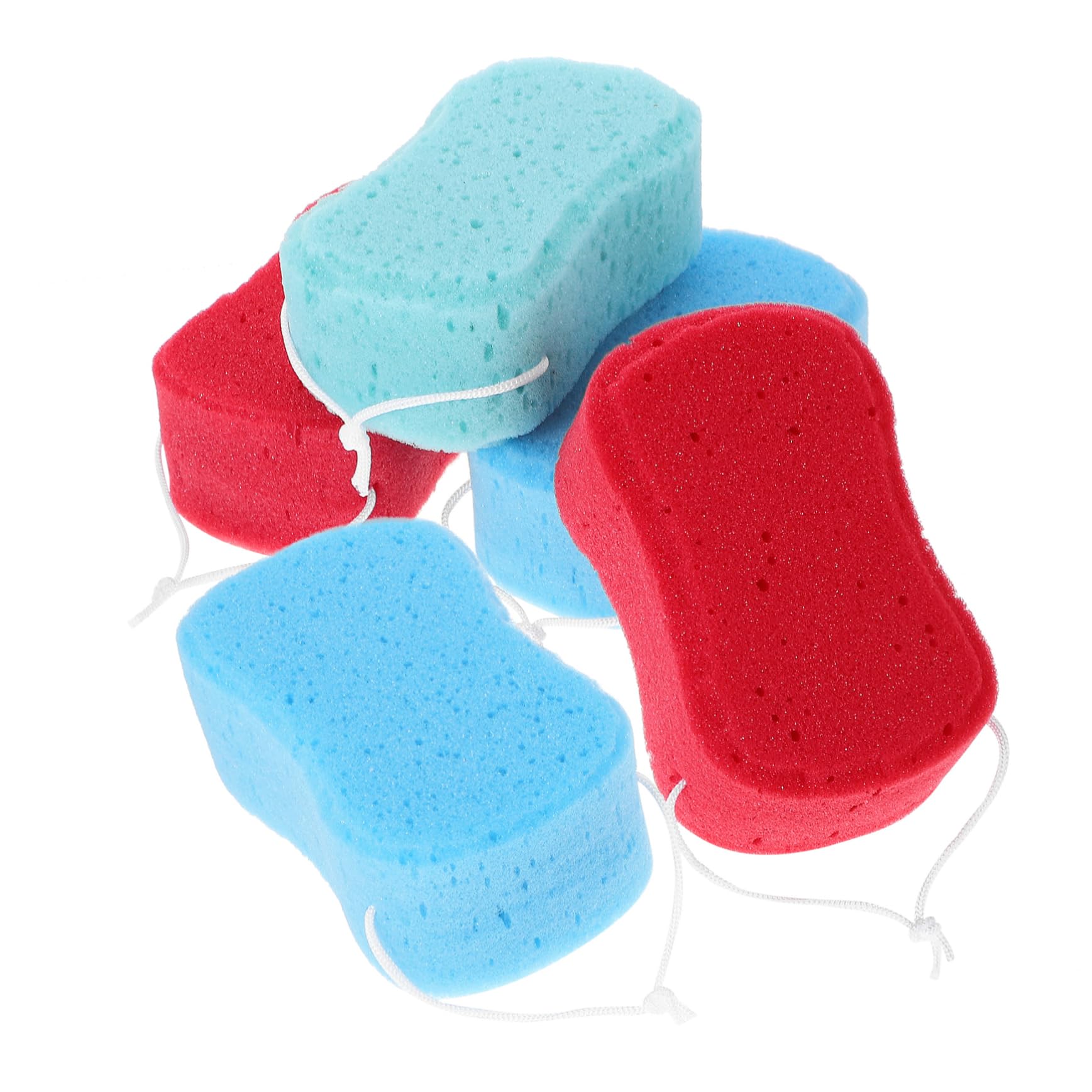 Beavorty 5 Set di Spugne per Doccia Corpo Spugne da Bagno Materiale Misto Sicuro Uso Duraturo Massaggio Delicato Esfoliazione Levigatezza della Pelle della Pelle 5 Pezzi*5