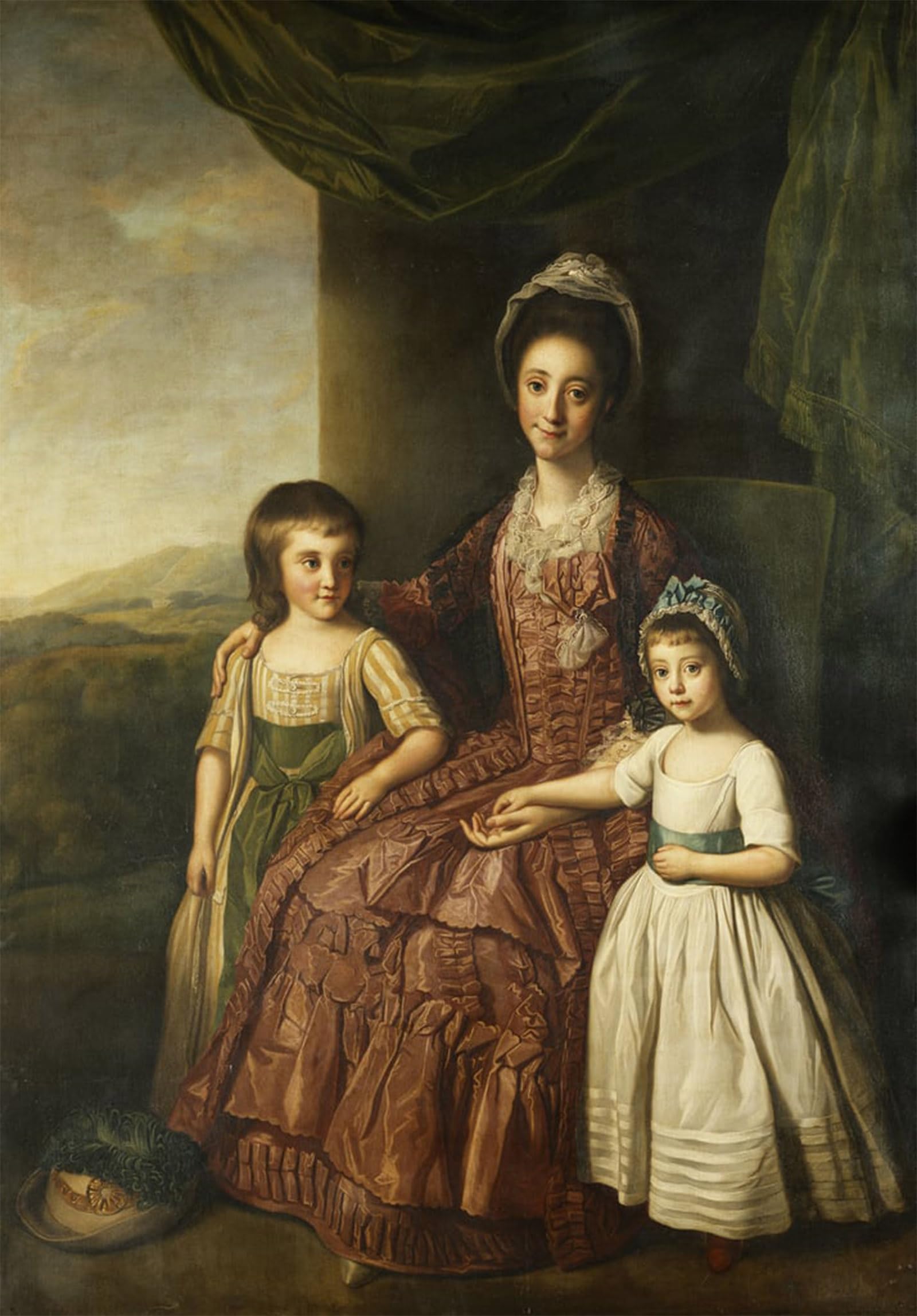 Portrait de groupe de Mary Countess de Nathaniel Dance poster graffiti