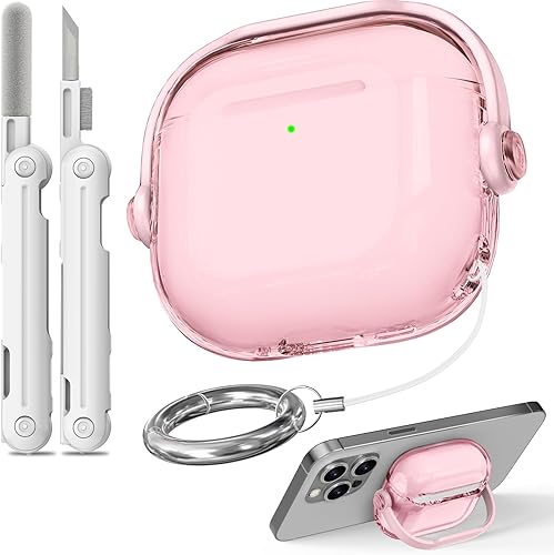 Miniatura 10 de Funda para Airpods Pro 3, fundas de bloqueo de seguridad para Apple Airpod Pro 3 (2025) con soporte para teléfono y kit de limpieza, protección