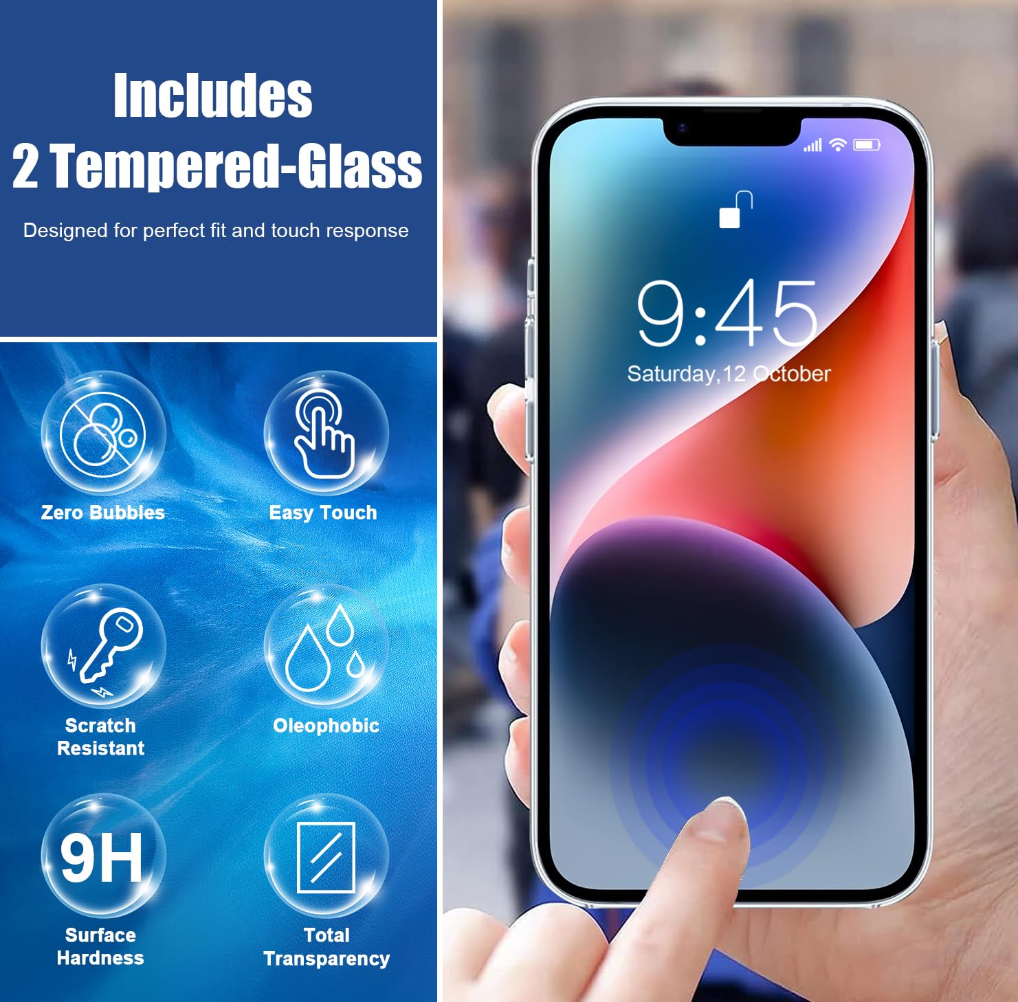 For IPhone 13 /iPhone 14 Case, Compatible With MagSafe, Heavy Duty Shockproof Protection Phone Cases, Double Layer Transparent Magnetic Protective Cover For IPhone 13/iPhone 14, 6.1 Inch, Black - View #4