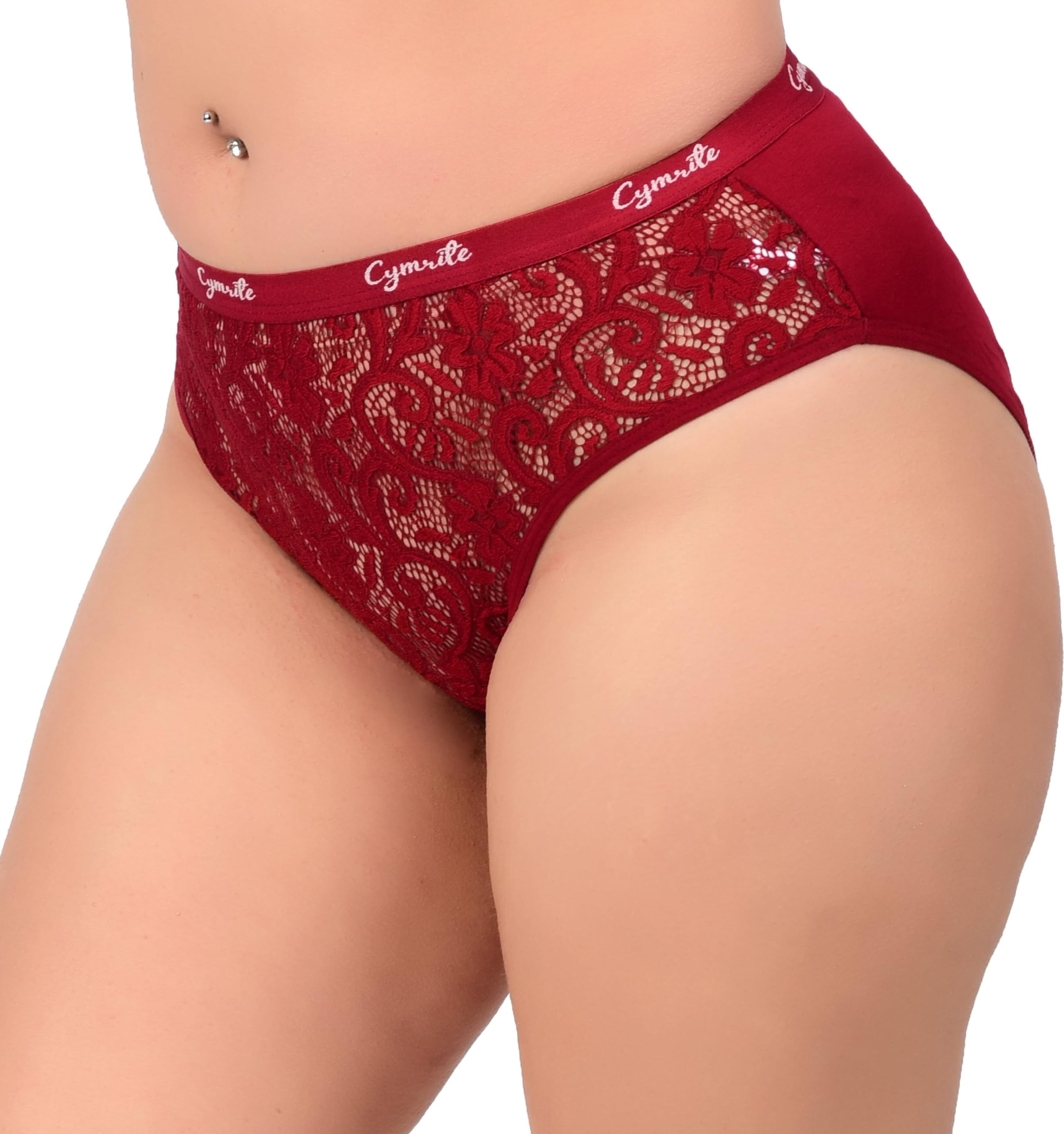 cymrite Women’s Cotton Panties Soft Breathable Mid Rise Multicolour Everyday Comfort InnerUse_Pack of 3_-picture-29