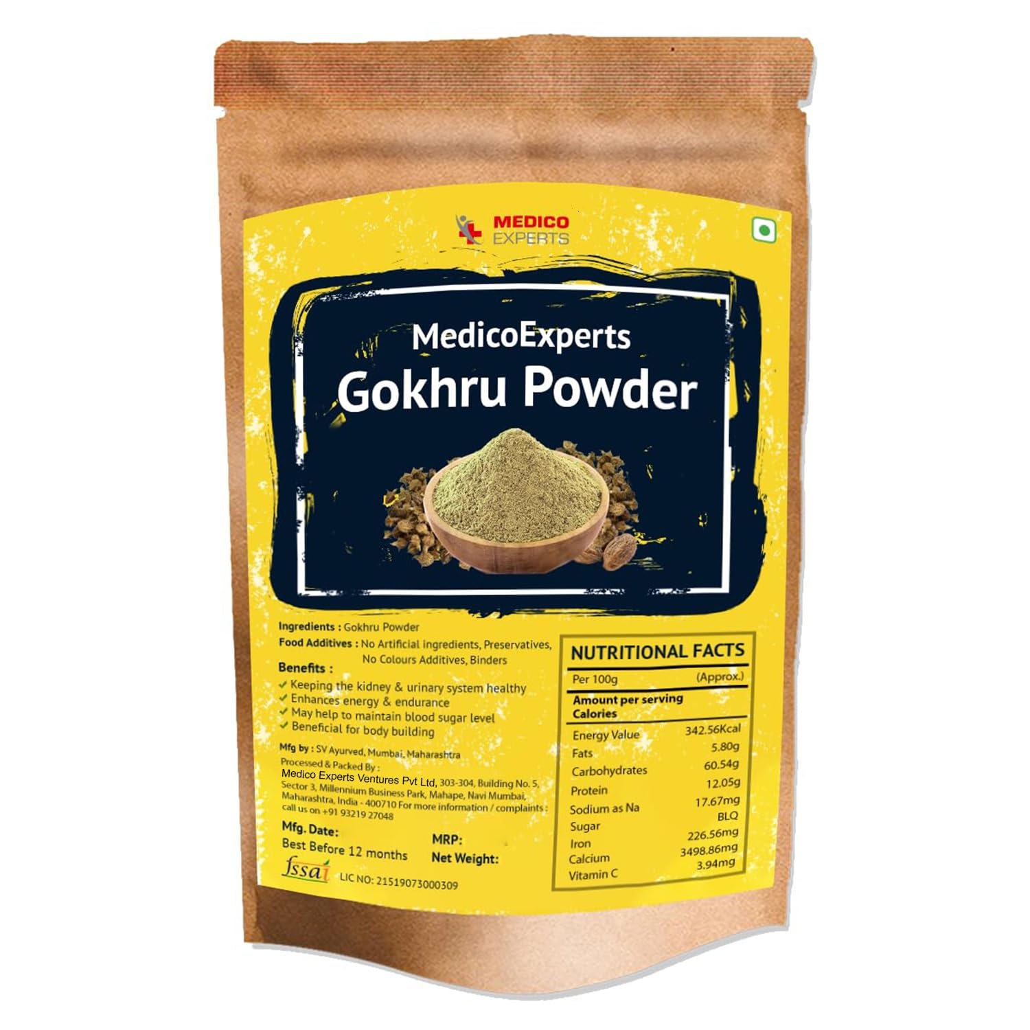MedicoExperts Organic Gokhru Powder Gokshura Powder For Energy - Tribulus Terrestris Powder - 100gm (B09GW1Z2GV) Amazon Price History, Amazon Price Tracker
