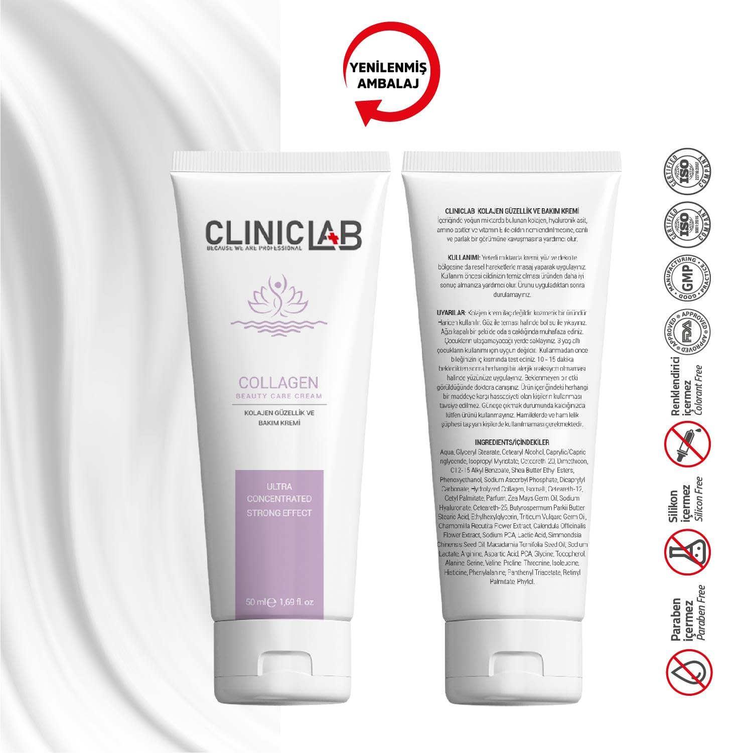 Cliniclab Kolajen İçeren Gençleştirici Ve Güzellik Bakım Kremi 50 ml