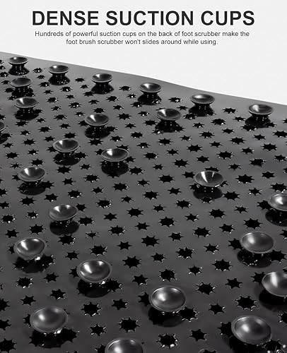 Miniatura 3 de OTHWAY Tapete antideslizante para bañera 25.6 x 13.4 pulgadas, resistente pero suave, tapete de baño de drenaje rápido con cerdas suaves para frotar