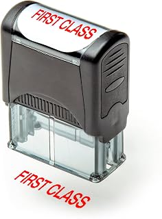 Self Inking Rubber Stamp, Red Ink Preinstalled