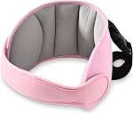 Inchant Enfants Siège de voiture Head Support Band Ajustable Kids Tête de voiture et protège-cous Bracelet confortable pour tout-petit avec ceinture réglable bébé & Accessoires de voyage de voiture pour enfants, Pink&Grey