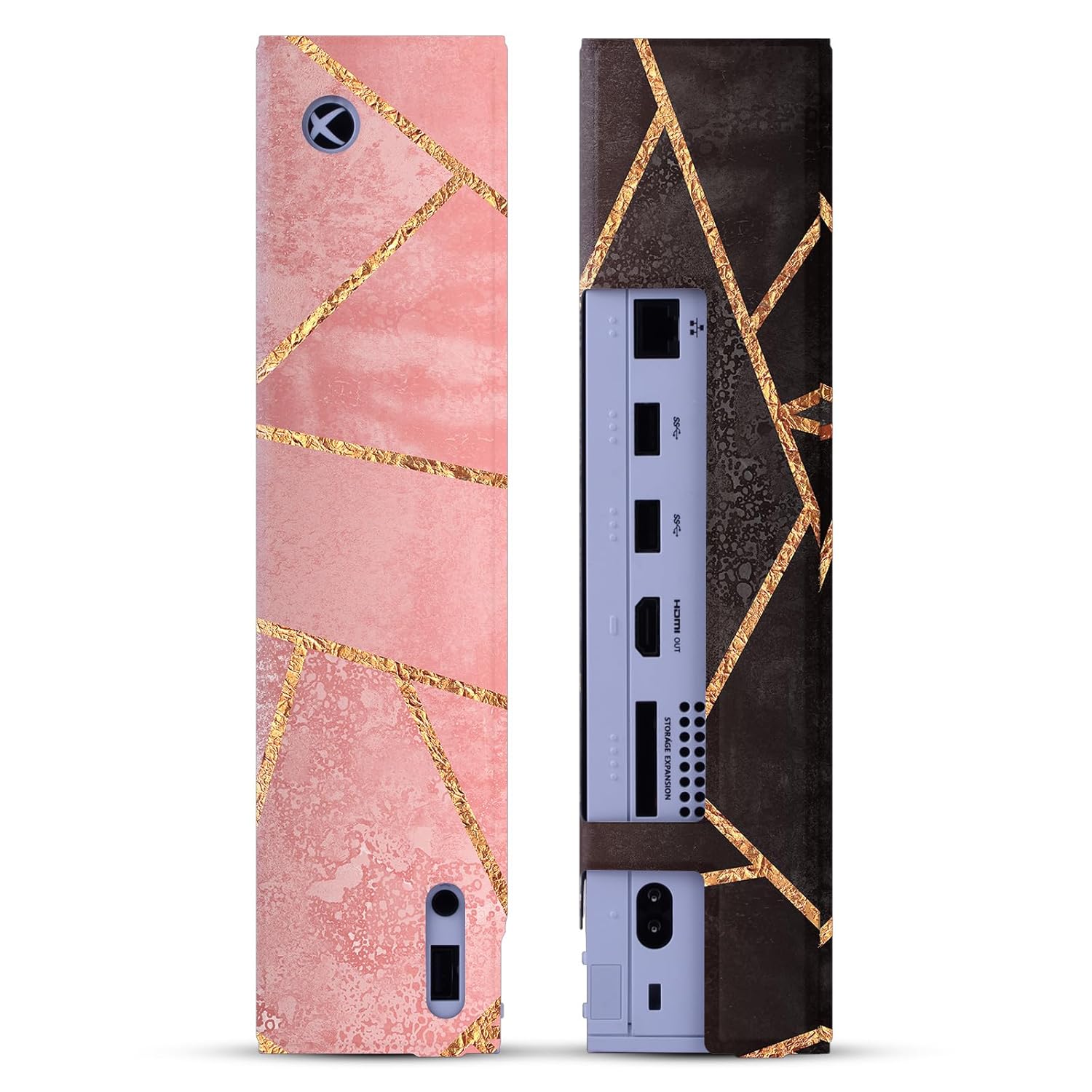 Head Case Designs Officially Licensed Elisabeth Fredriksson Pink And Black Art Mix Game Console Wrap and Game Controller Skin Bundle Compatible With Xbox Series S Console & Controller Bundle