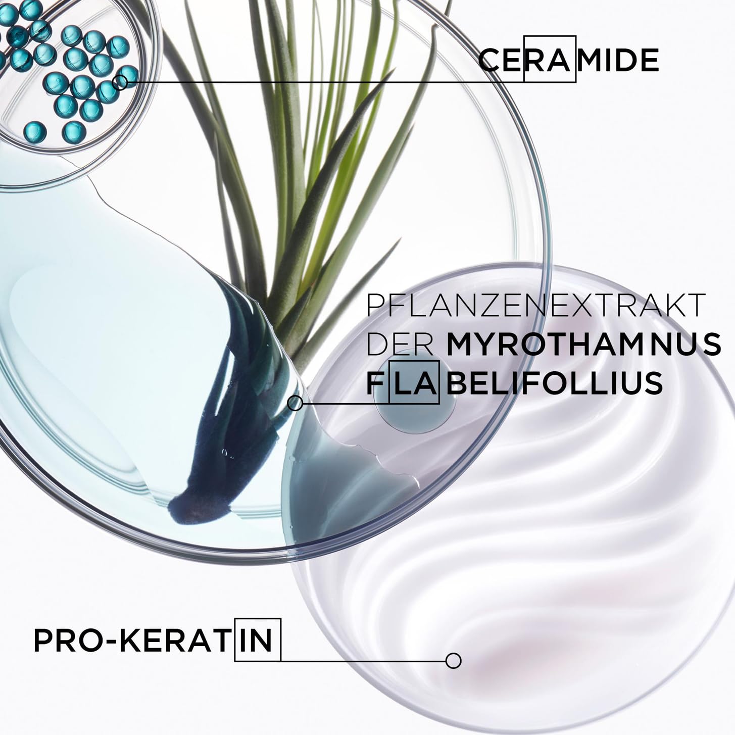Kérastase, Résistance, Pflegeroutine mit Shampoo, Haarmaske und gratis Hitzeschutz als Probiergröße (50ml), Für geschädigtes und strapaziertes Haar, Aufbauend und stärkend
