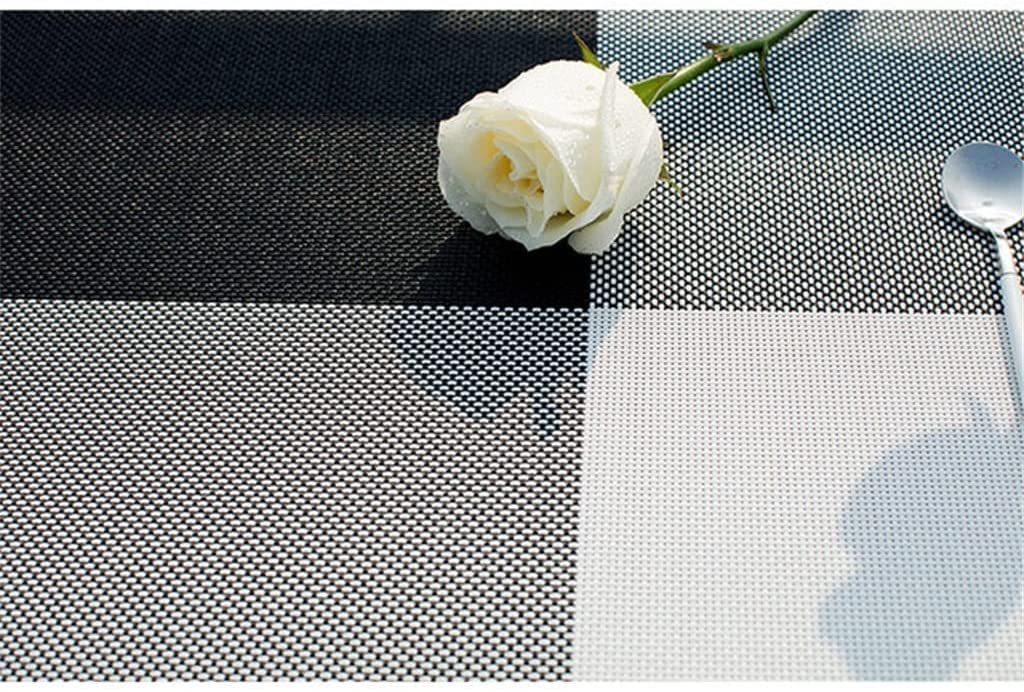 BATLAM 4 Piezas Mantel de Mesa Tazón Rectangular Plato Taza Almohadillas Mantel Individual Trenzado Almohadilla de Aislamiento térmico Posavasos de Ayuda de Cocina (Color : 3-Pack) (3)