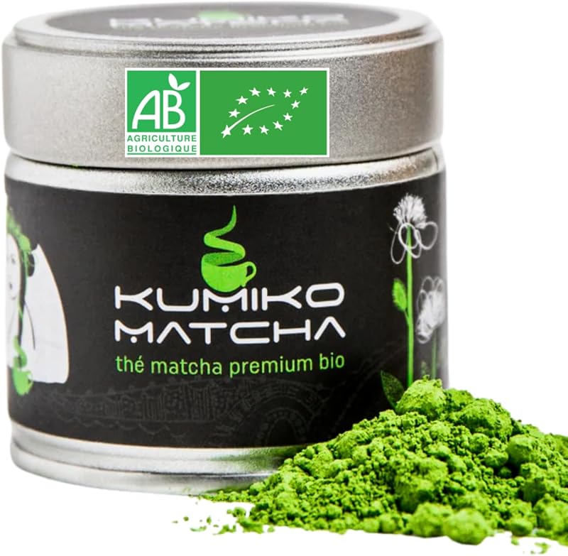 Thé Matcha Premium du Japon 30g Kumiko - Certifié Bio - Qualité de Cérémonie