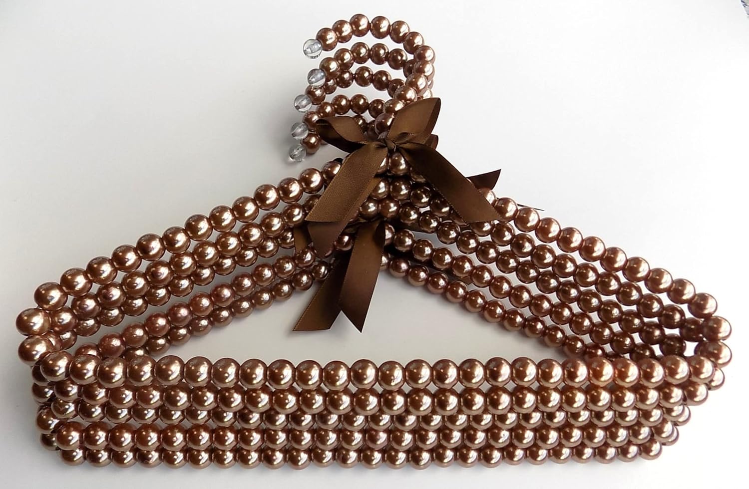 Pearl Clothes Beads Hangers for Kids Baby Girl Infant