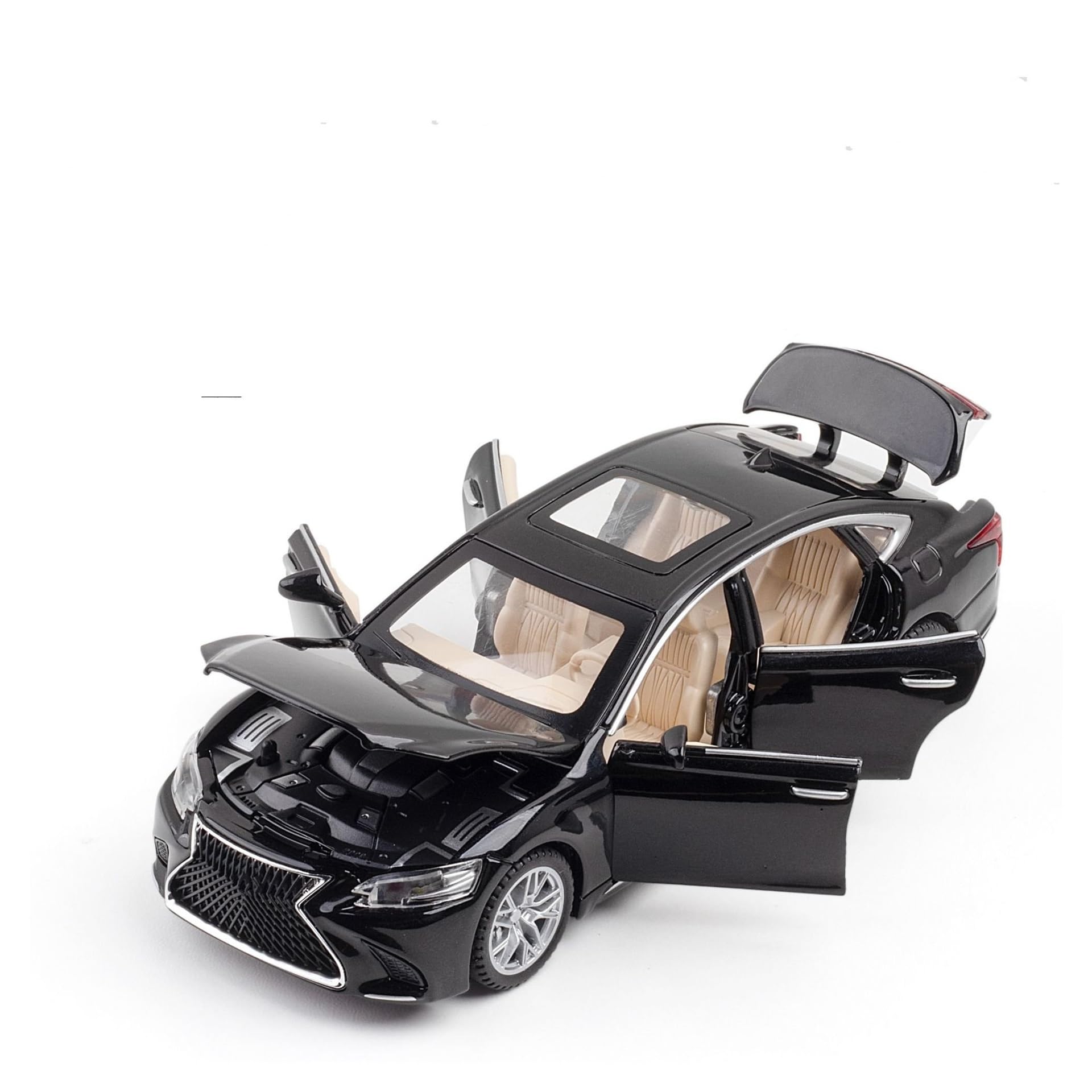 UIFCOG Die Cast Collectible Car Model 1:32 For Lexus LS500h Alloy Die Casting Model Car Ornaments(Black)