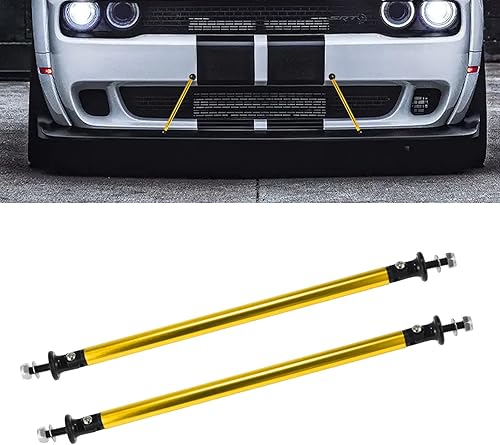 Vista 10 de Xotic Tech - Varillas ajustables de soporte para difusor para parachoques delantero, se adaptan a la mayoría de los vehículos