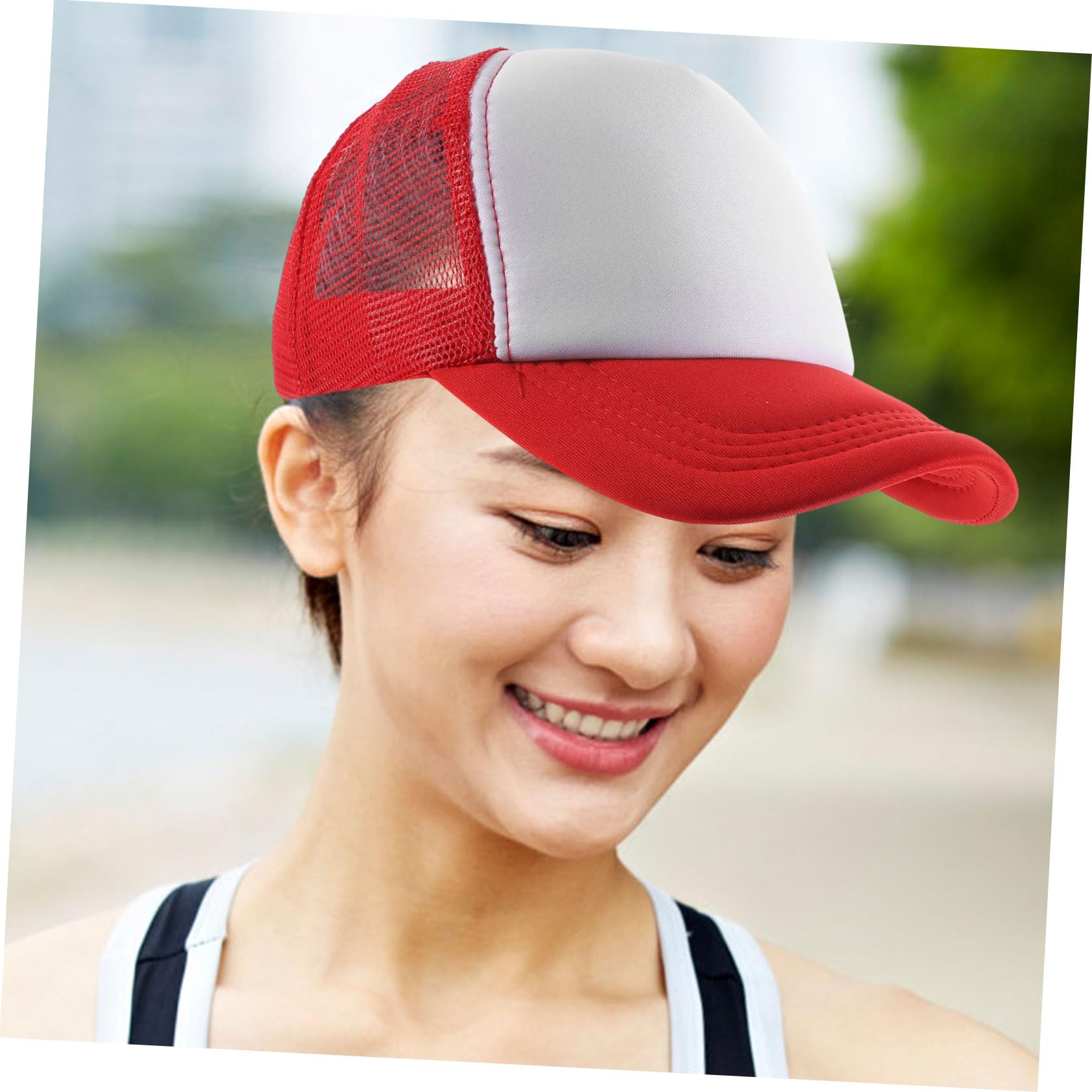 Abaodam 6pezzi Cappellino da Baseball in Rete Stampata Sublimazione Cappellino Unisex Stampa Sublimazione Cappellini Estivi in Poliestere Cappellini Sportivi Estivi Regolabili Parasole