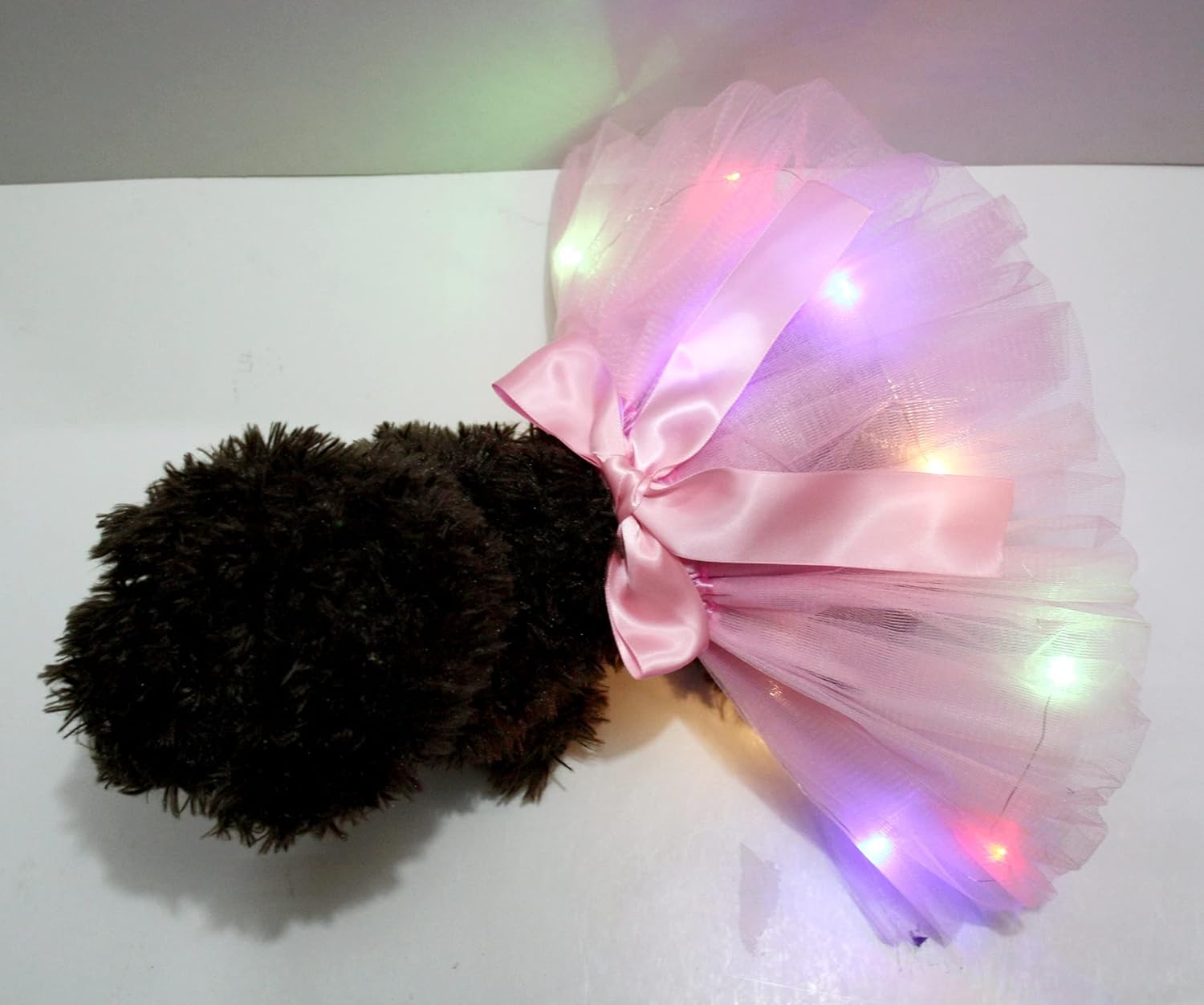 Petitebelle Single Color LED Lighting Puppy Dog Tutu (Pink, Small) - Image 4