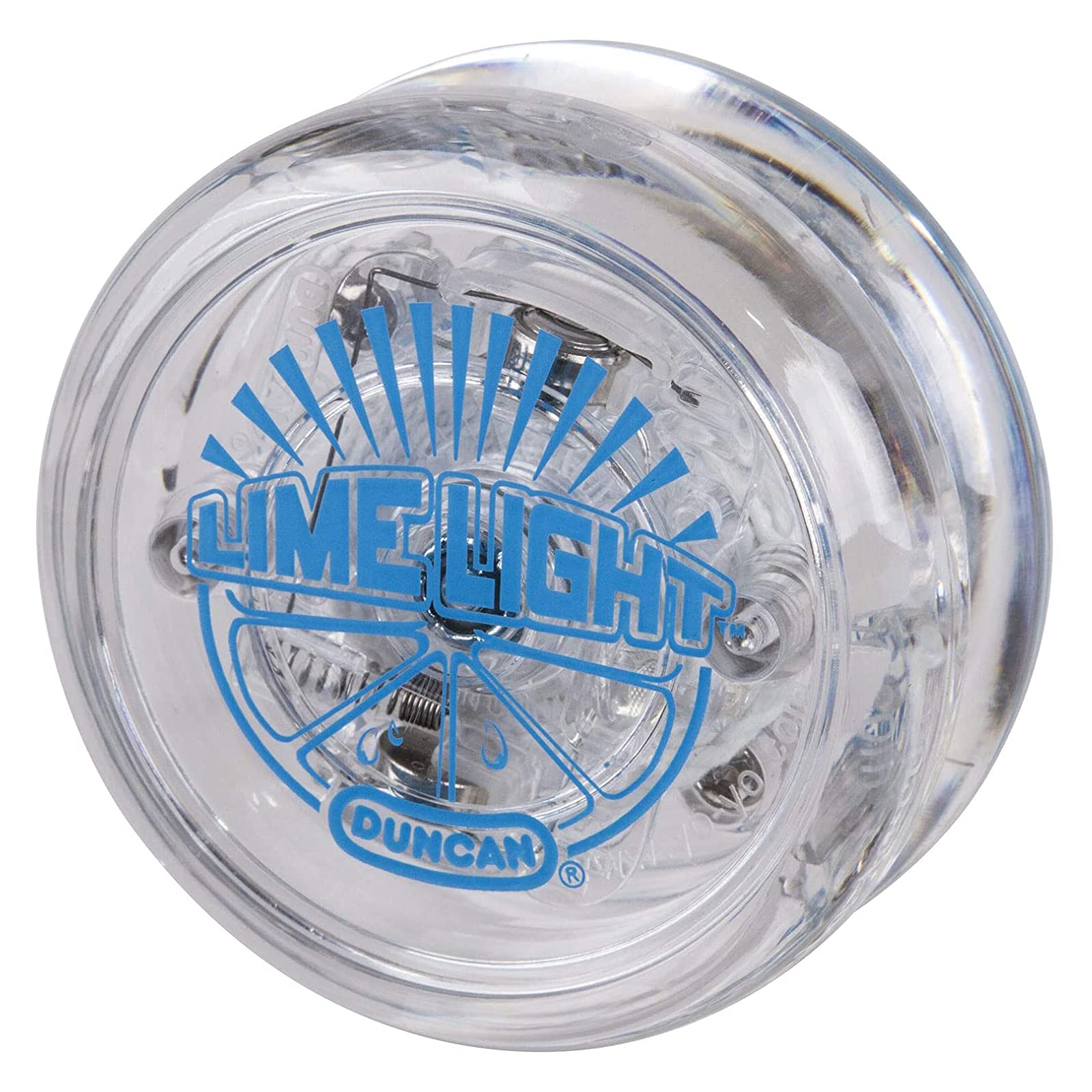 Duncan Toys Limelight LED Light-Up Yo-Yo, Beginner Level Yo-Yo with LED Lights (Clear and Blue)