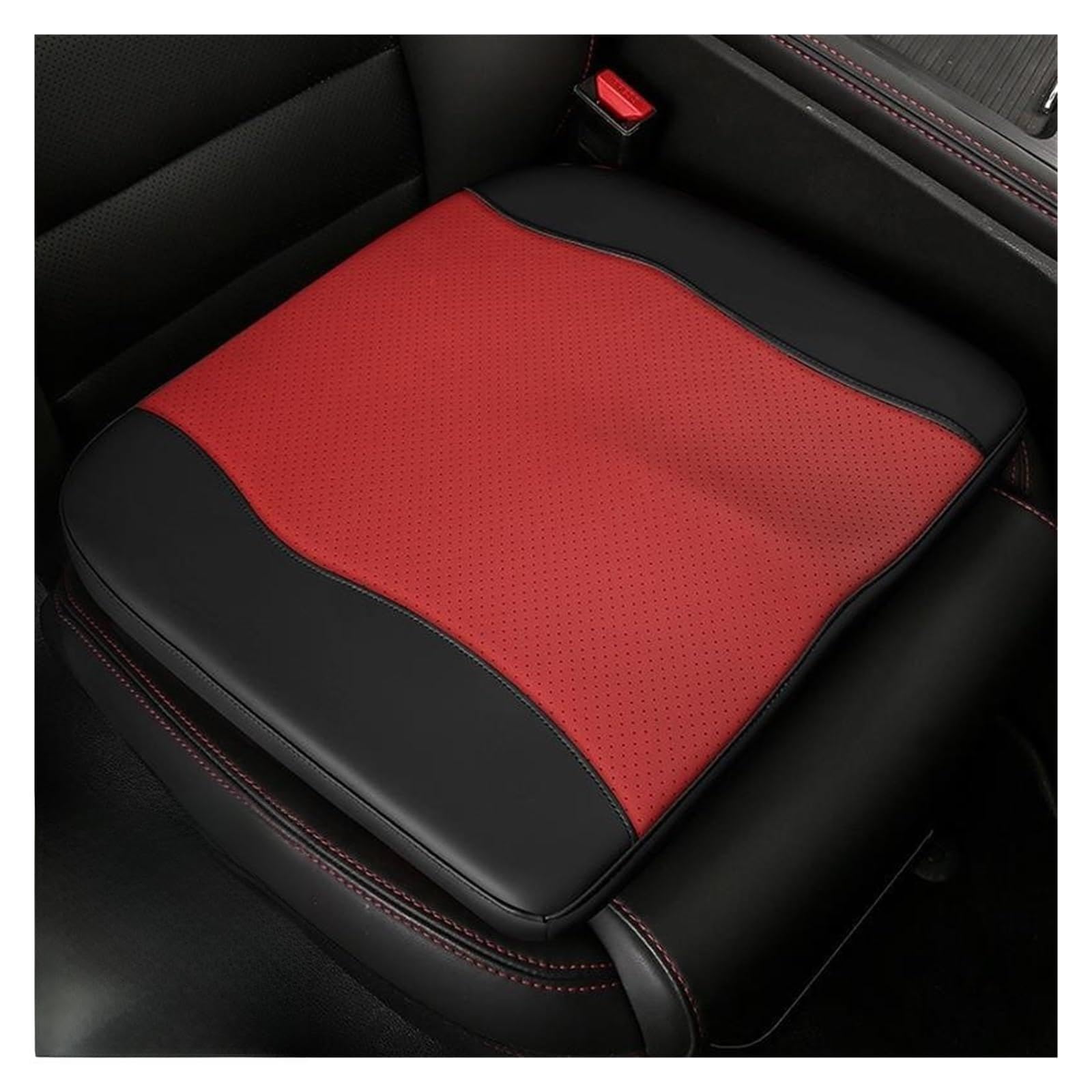 Coussin d'assise en cuir respirant et mousse à mémoire de forme premium pour habitacle auto