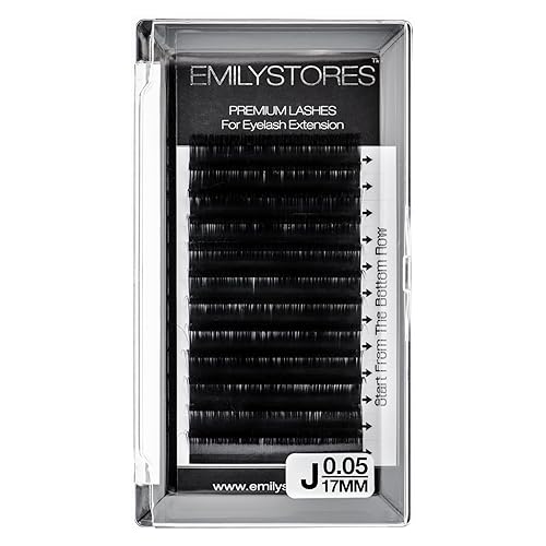 Vista 12 de Extensiones de pestañas de 0.002 in de grosor, rizo J de 0.394 in de longitud, pestañas de volumen ligero para extensiones de pestañas