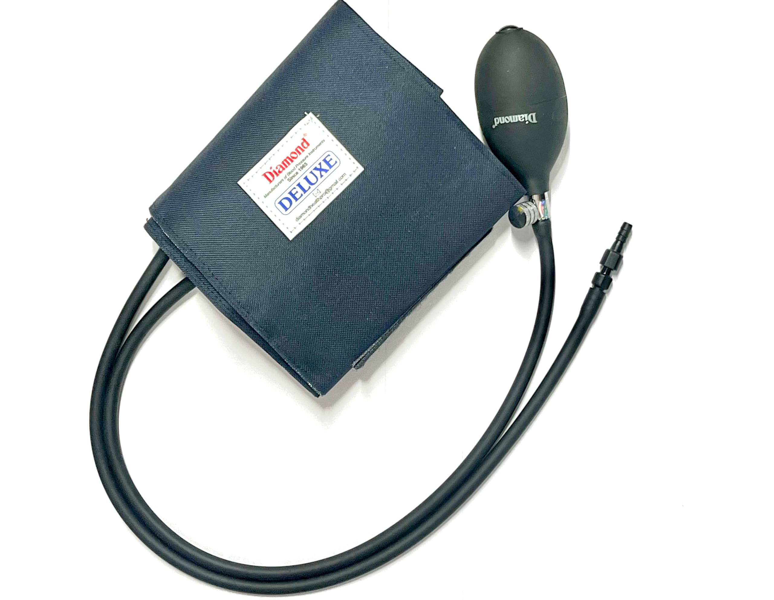 VATS Original Diamond Deluxe BP Cuff with Bladder, Bulb, & Valve - BP Monitor Cuff for Diamond & Other Brands - BP Cuff For Aneroid/Mercurial Sphygmomanometer