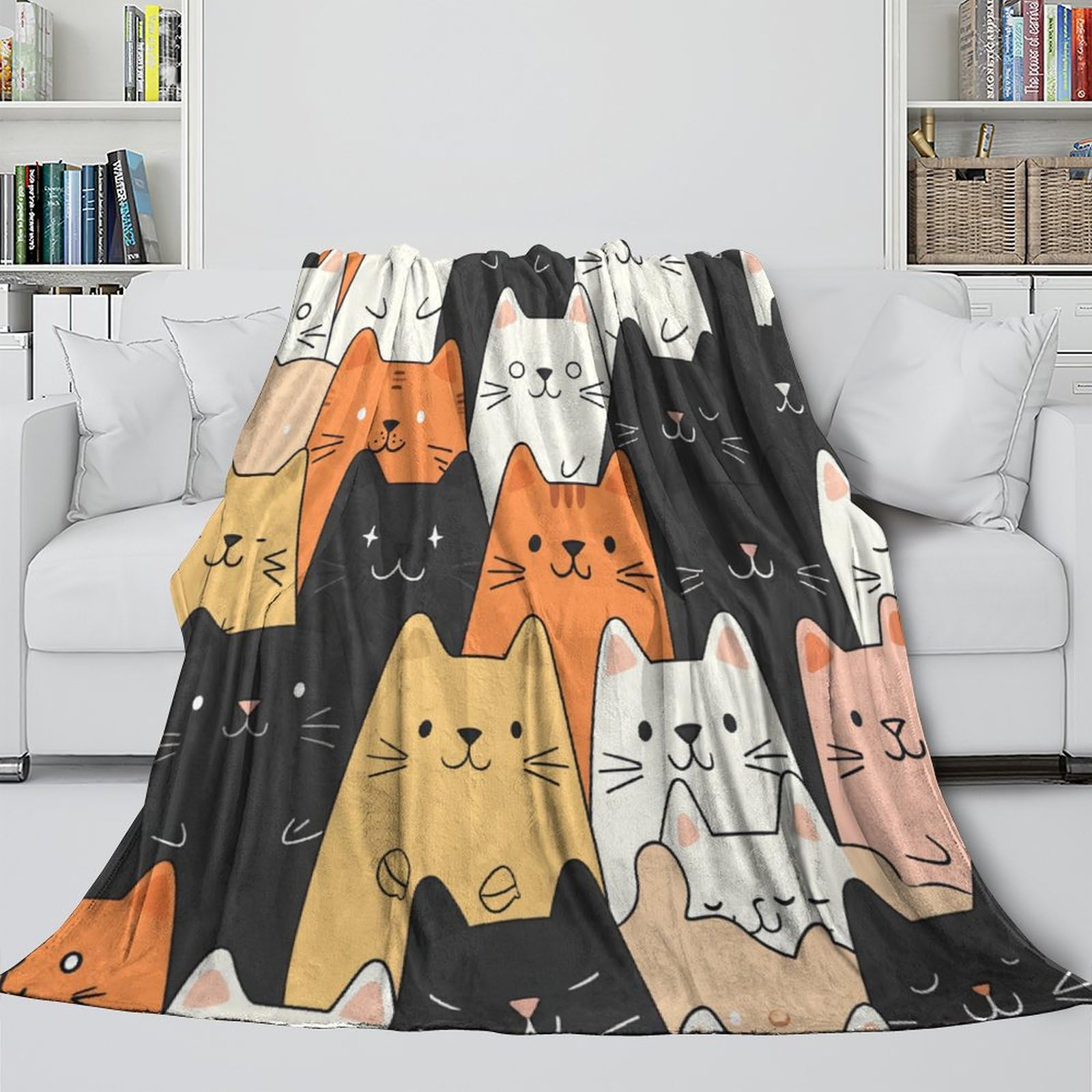 Coperta morbida in pile di flanella, ideale come regalo di compleanno per amici, familiari, regalo di Natale per amici e partner, coperta natalizia per divano e letto, 150 x 200 cm