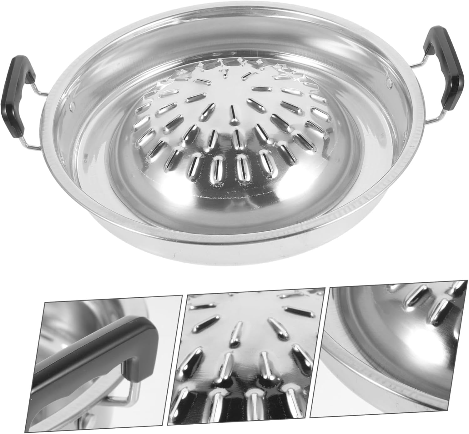 Bbq Grilling Tray with Handle Professional Reusable Grill Pan for Camping Outdoor Cooking and Korean Bbq Easy Clean Extra Thick Heat Distribution