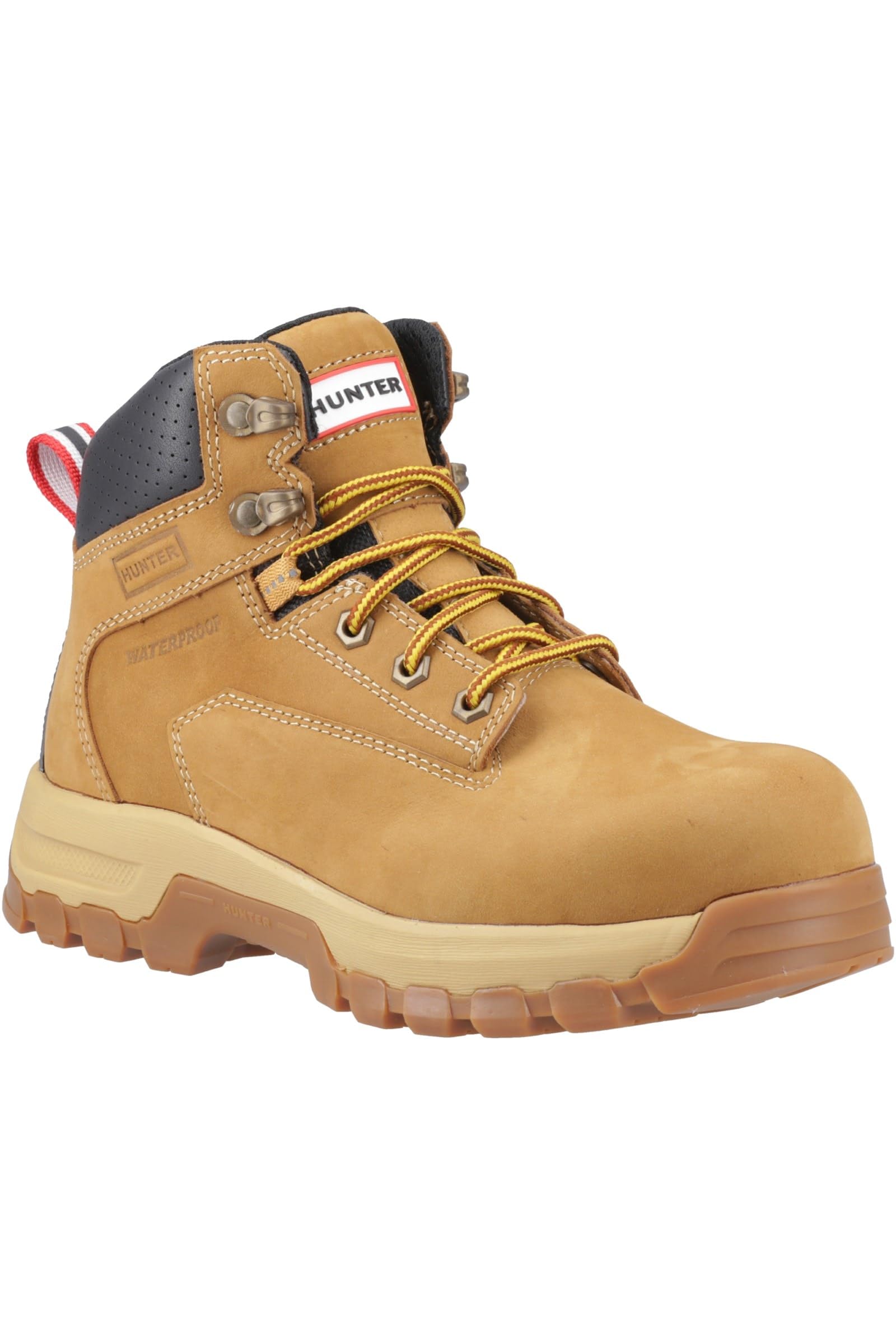 Hunter Safety Female Gale Safety Boot, Honey, 8