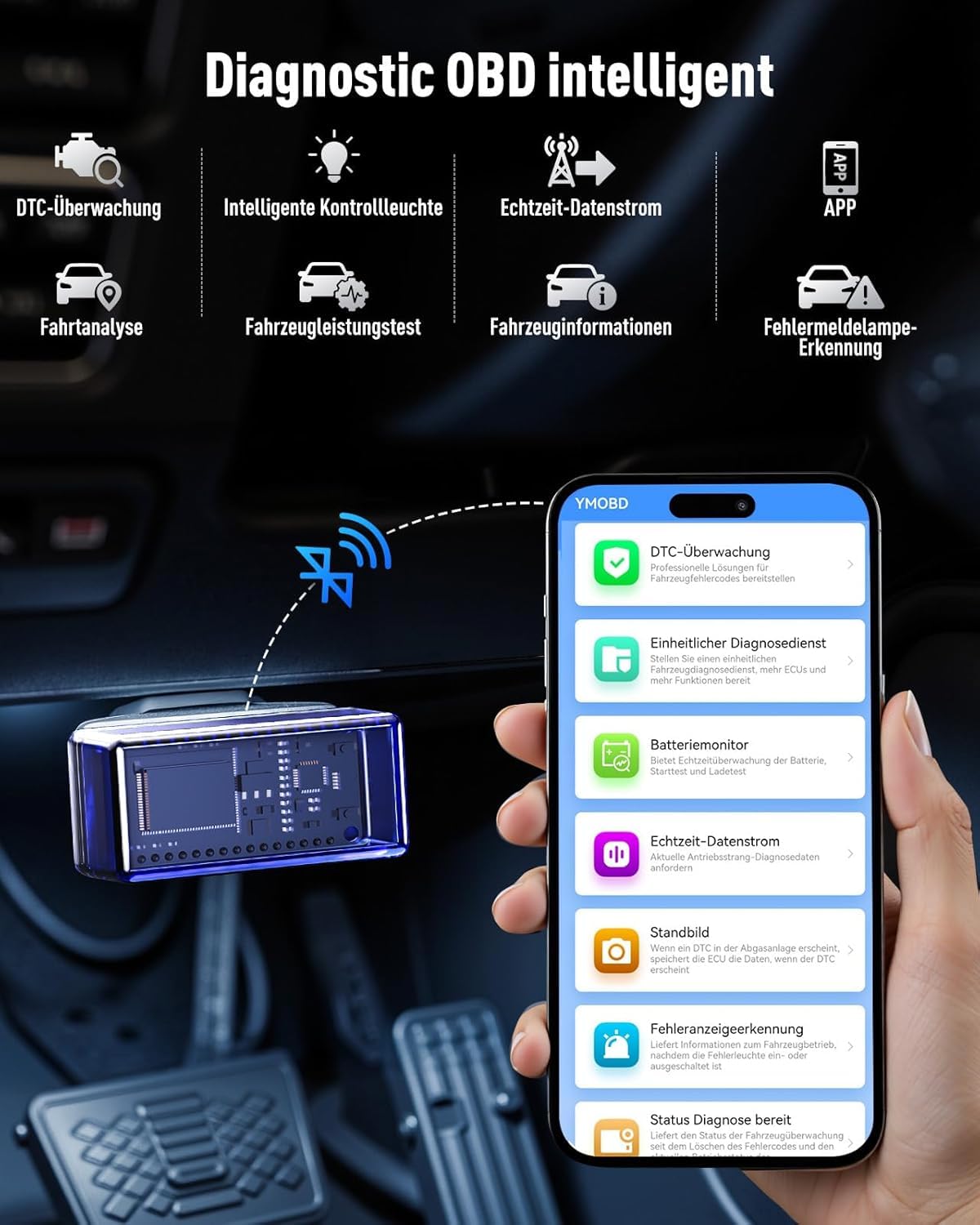 UTRAI Starthilfe Powerbank mit Kompressor für Alle Benzin & Bis 12L Diesel | 7000A Spitzenstrom, 150 PSI Kompressor, 160W DC-Ausgang, 2000 Lumen LED-Lampe, Mehrfacher Sicherheitsschutz, 18W USB-Ausgang