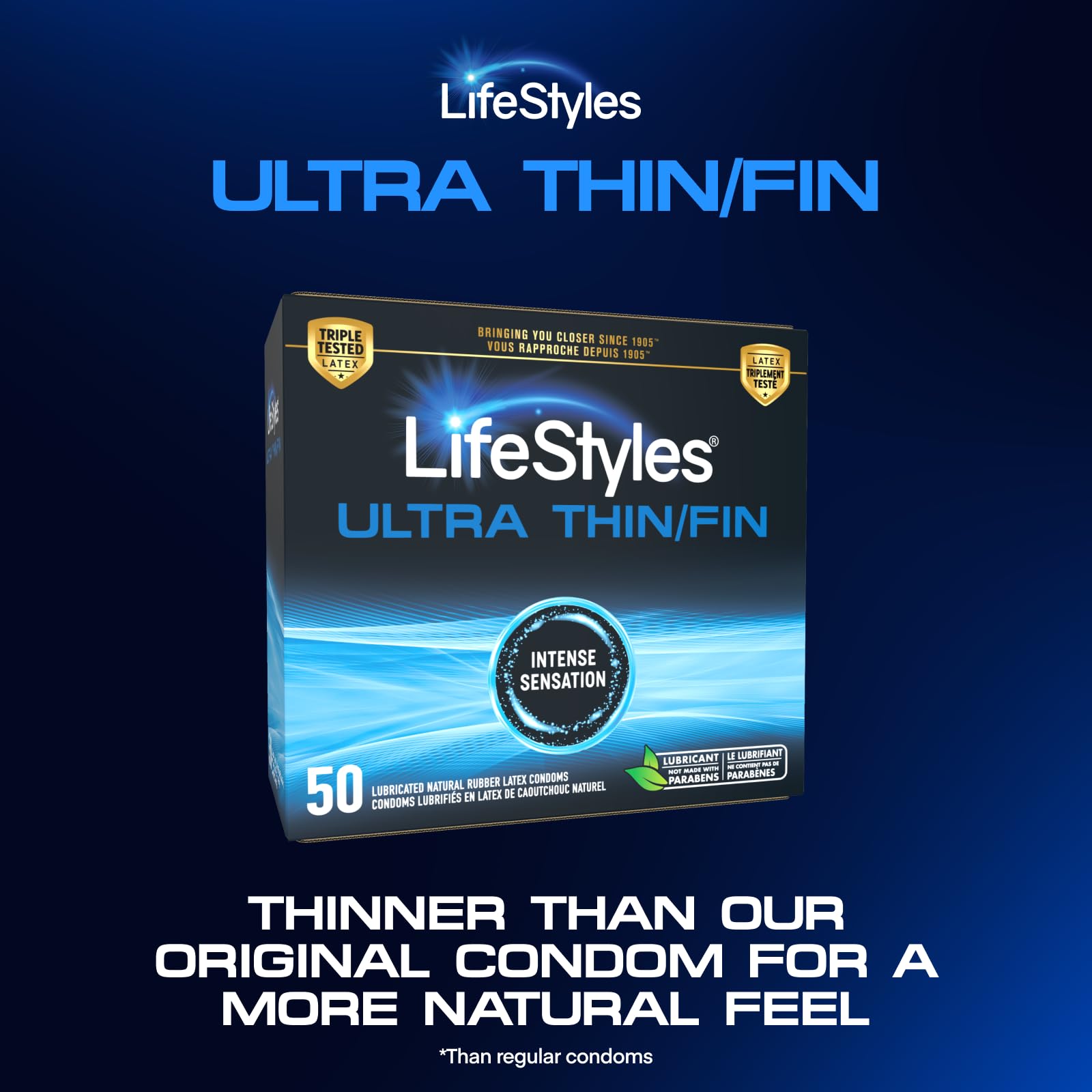 LifeStyles Ultra Thin Condoms- 50pk