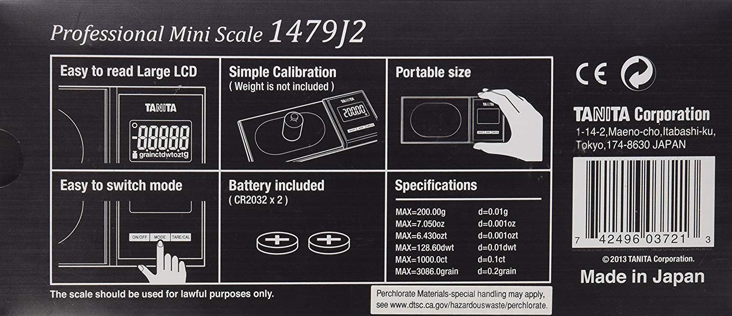 Tanita Professional Digital Mini Scale 1479 J2