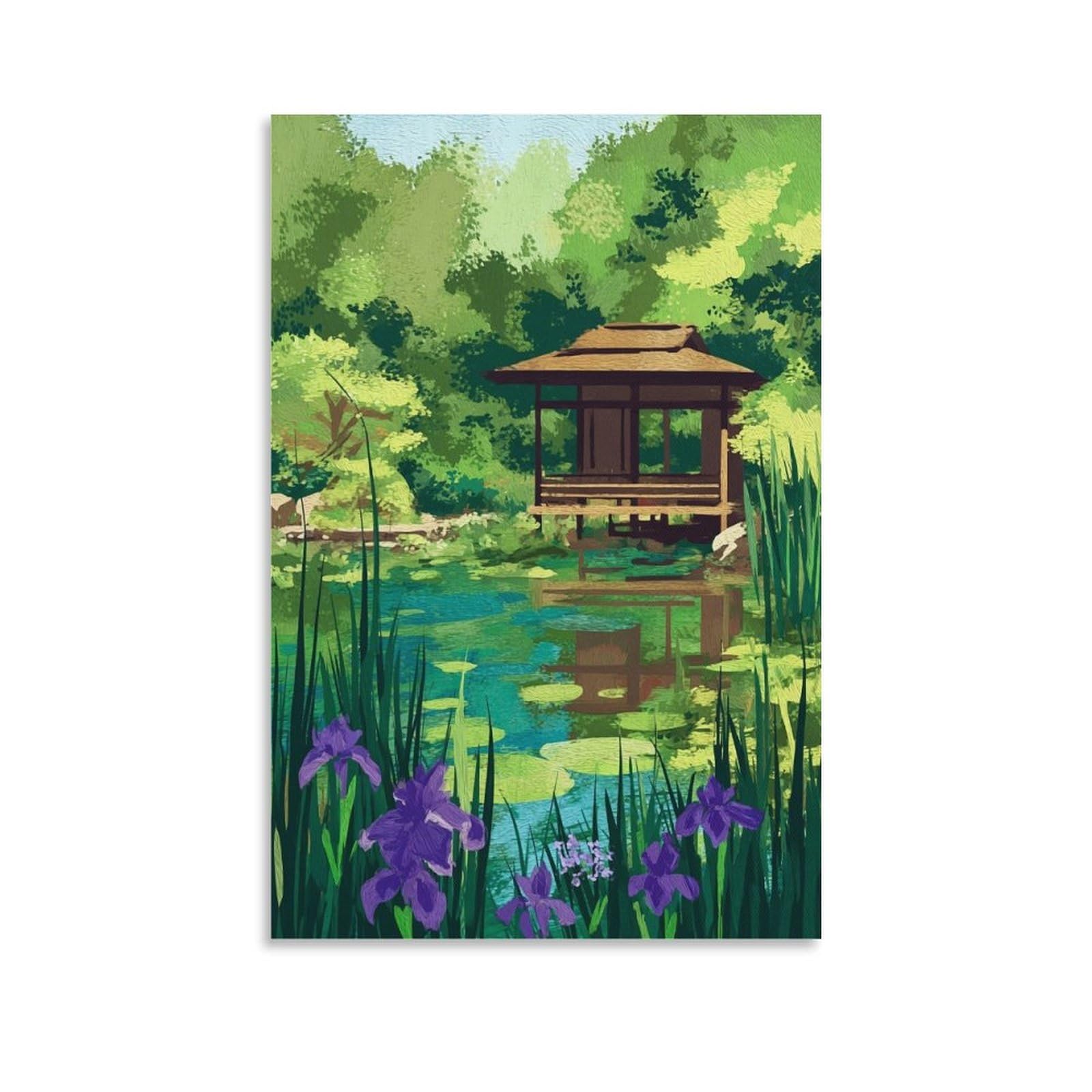 ZBBGGOZ Anderson Japanese Gardens Posters 08x12inch(20x30cm) Canvas Wall Posters And Art Picture Print Modern Family Bedroom Decor